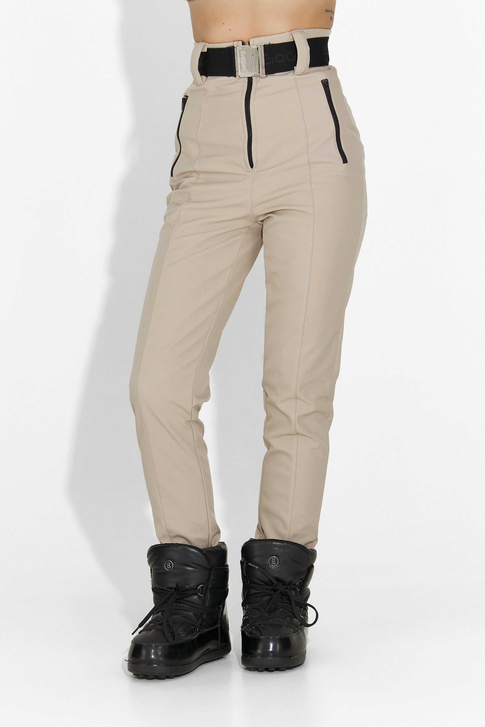 Daviria Bogas Beige Ski Pants for Women