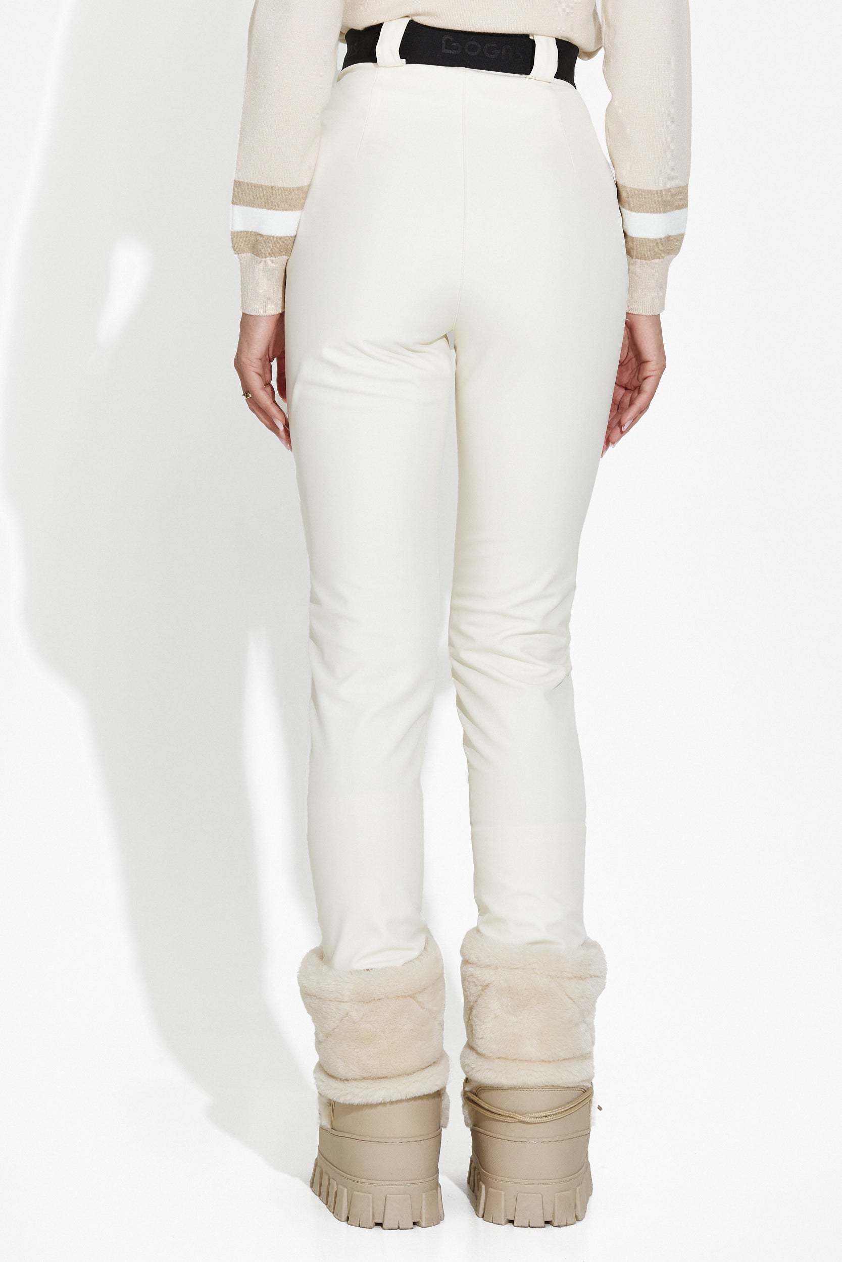 Pantalones de esquí beige para mujer Fabbri Bogas
