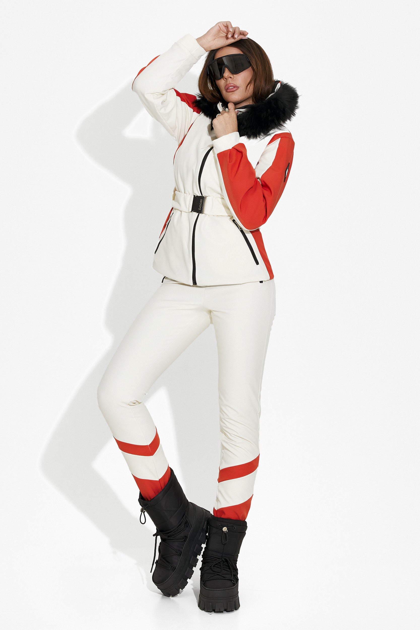 Skidbyxor dam beige Lorya Bogas