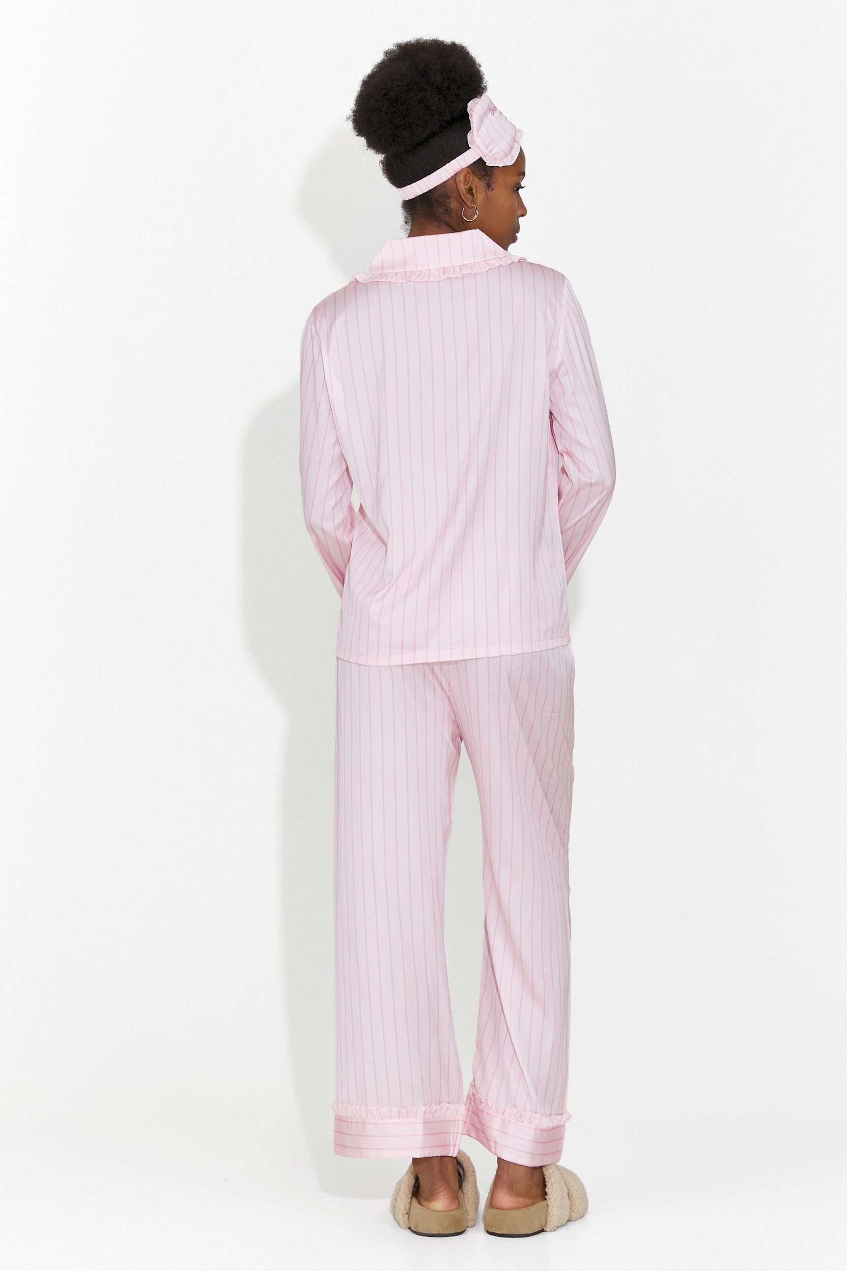 Long pyjama rose Stelia Bogas pour dames