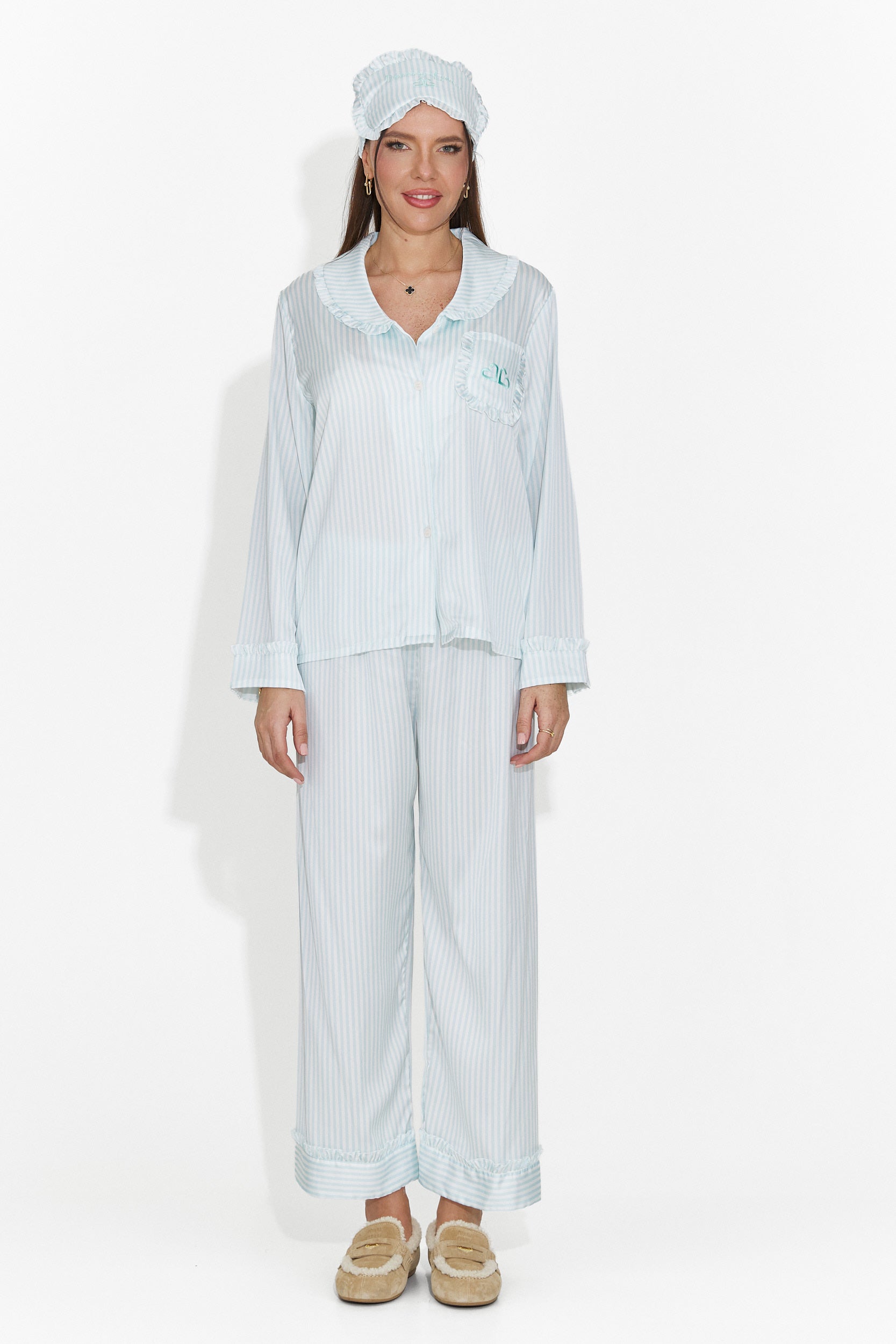 Pyjama Long Turquoise pour Femmes par Stelia Bogas
