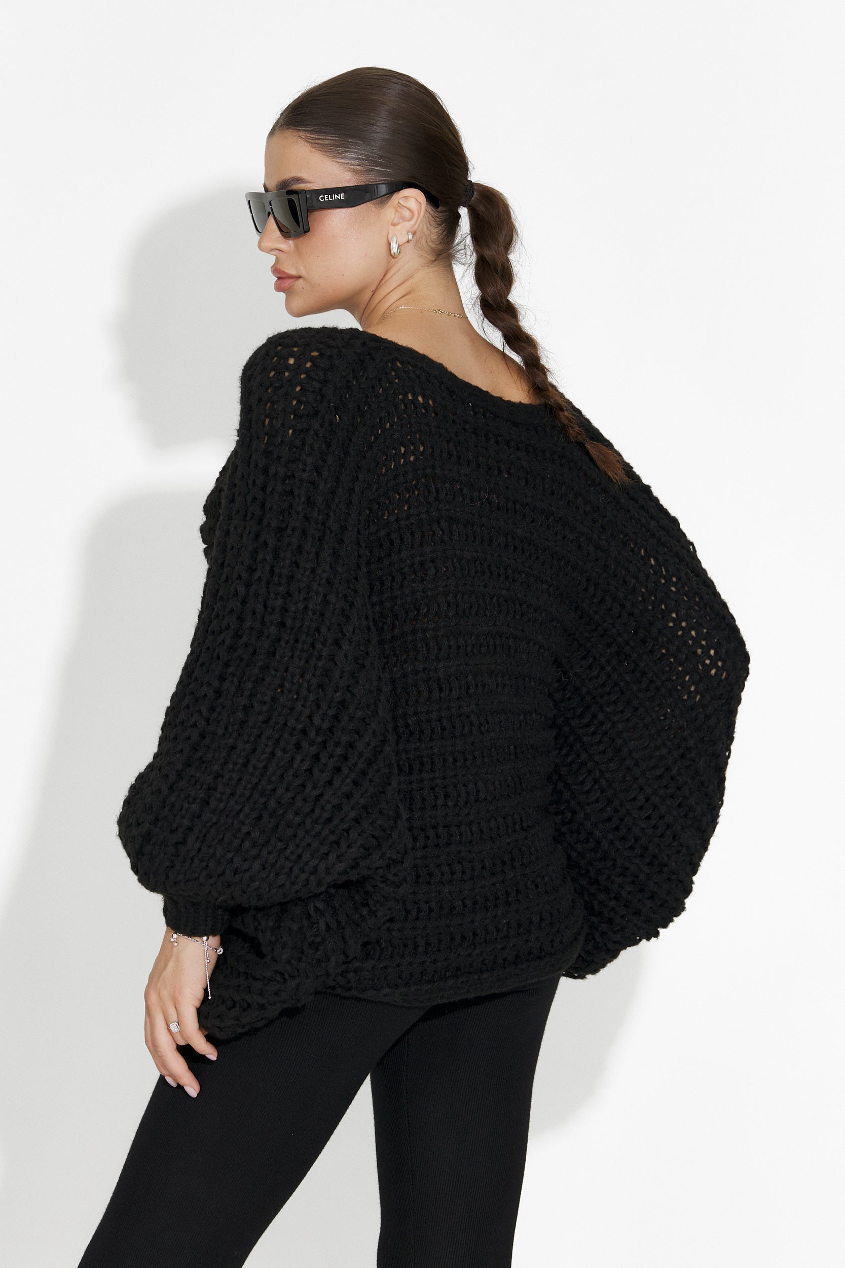 Damenpullover casual schwarz Raviana Bogas