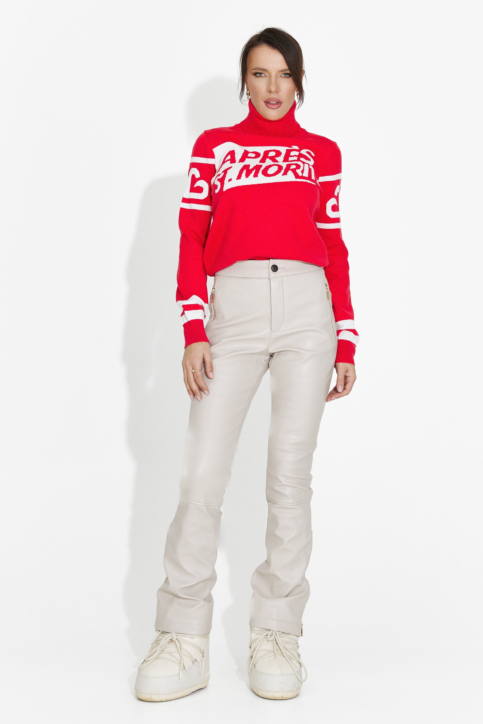 Röd avslappnad damtröja Nelora Bogas