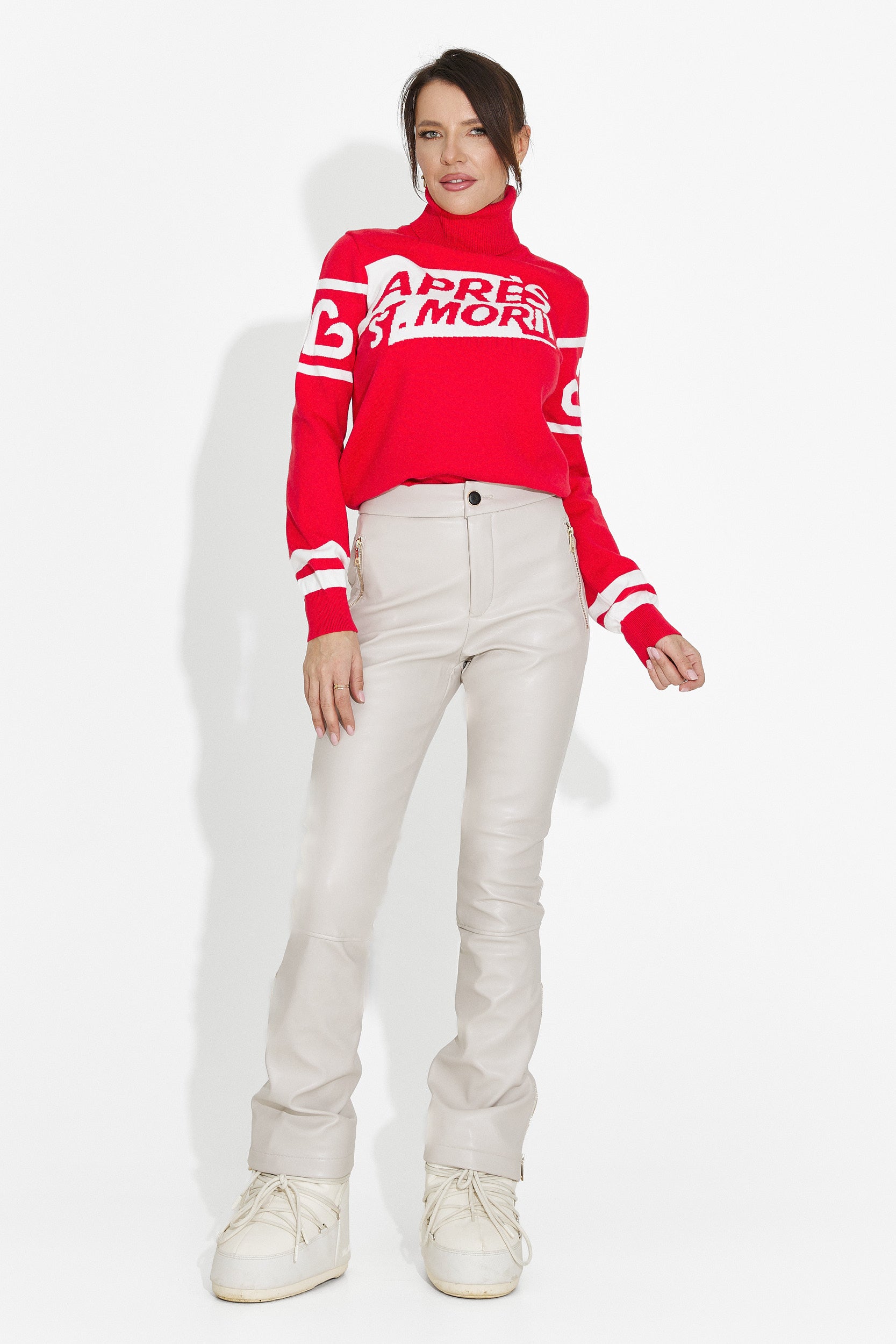 Röd avslappnad damtröja Nelora Bogas