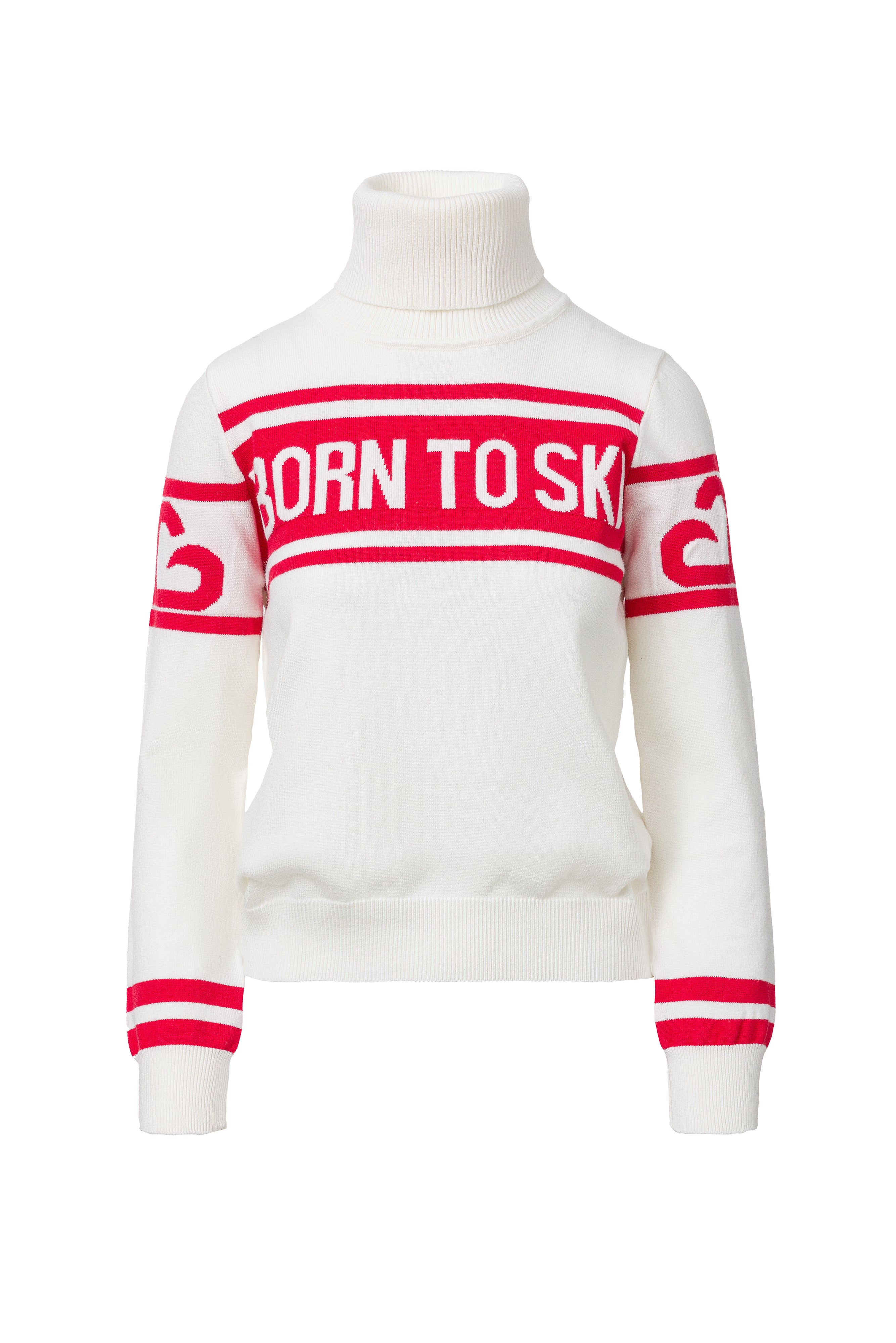 Zaleris Bogas White Women's Ski Sweater