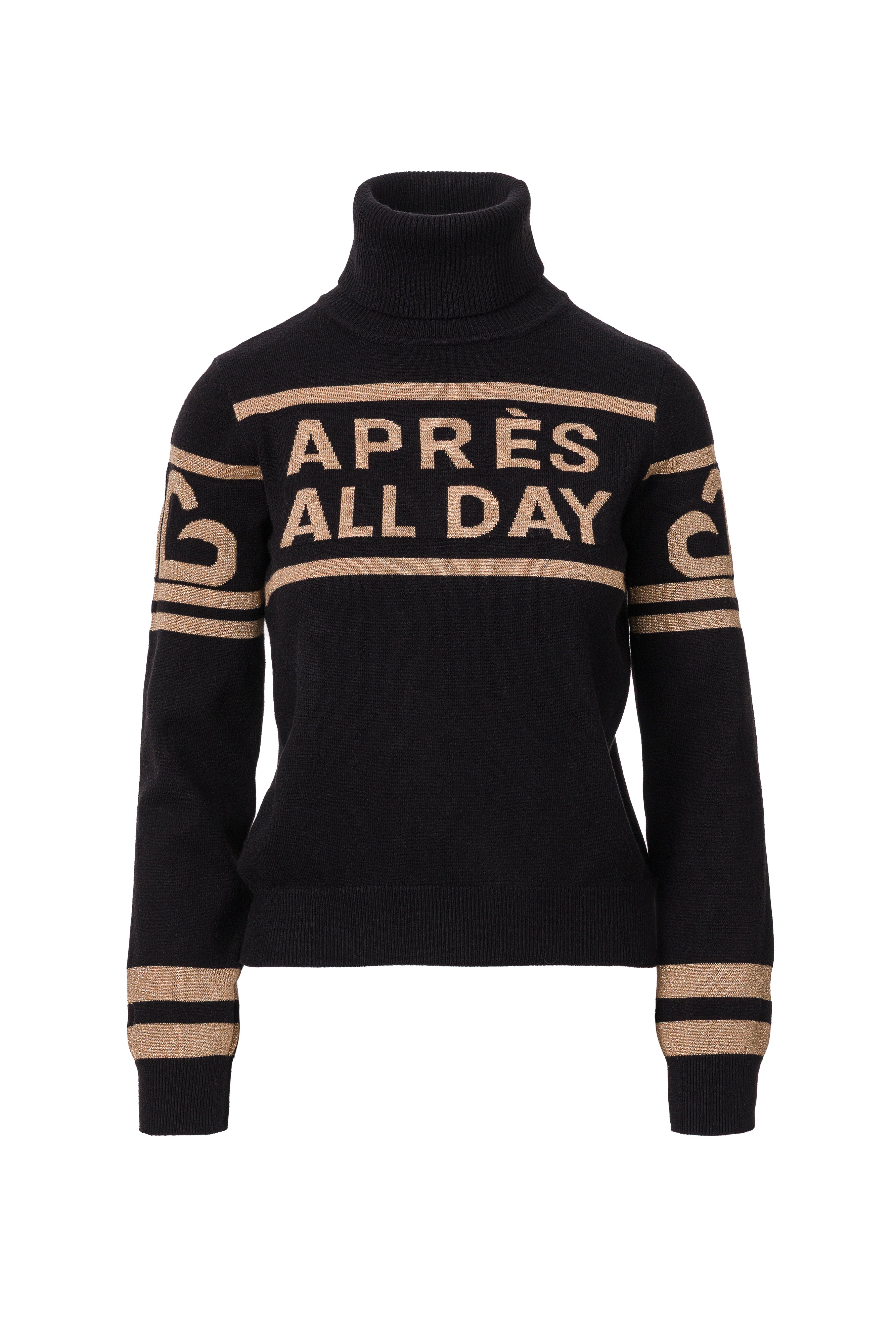 Jovelia Bogas Black Women's Ski Sweater