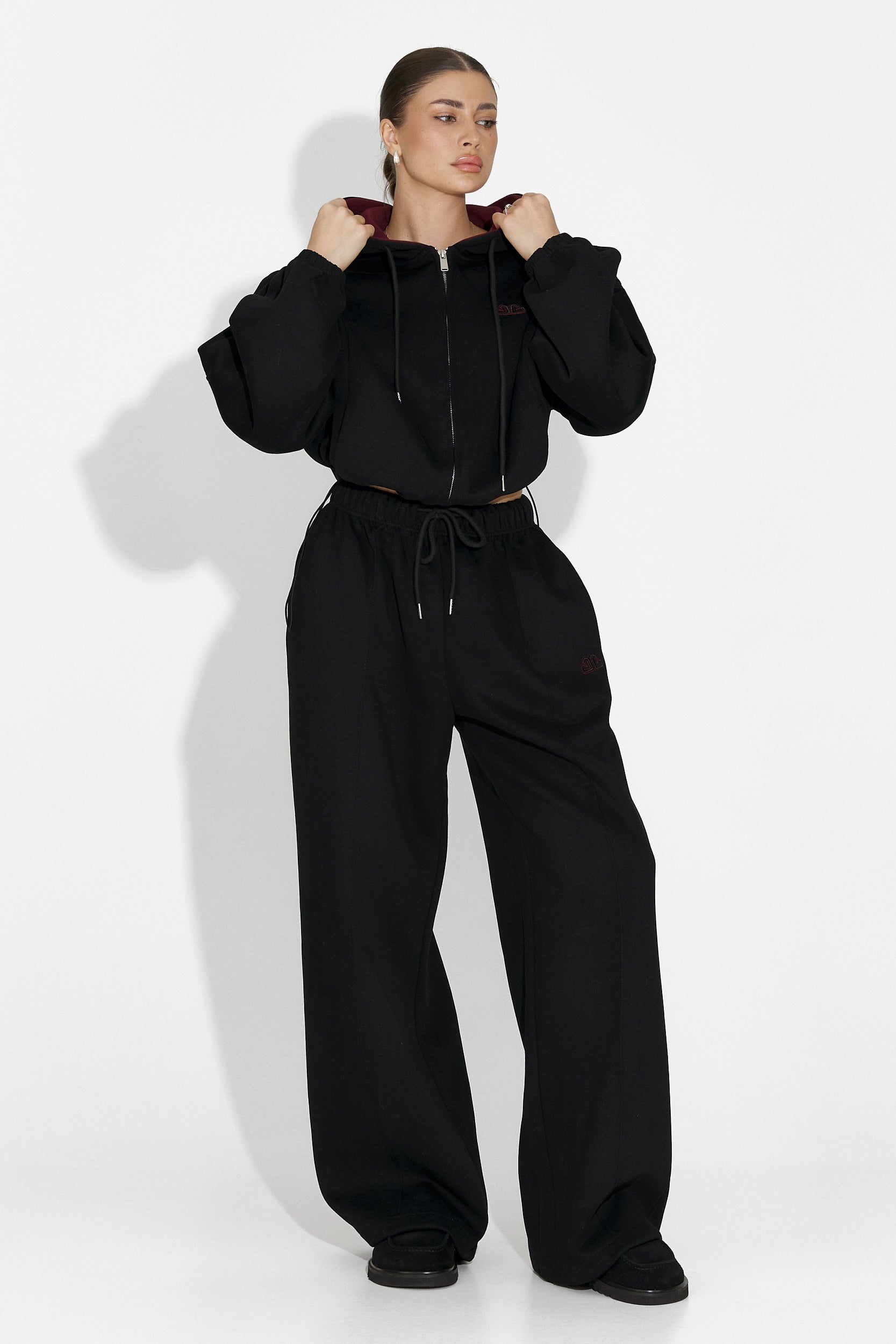 Reica Bogas Casual Black Women's Training Suit