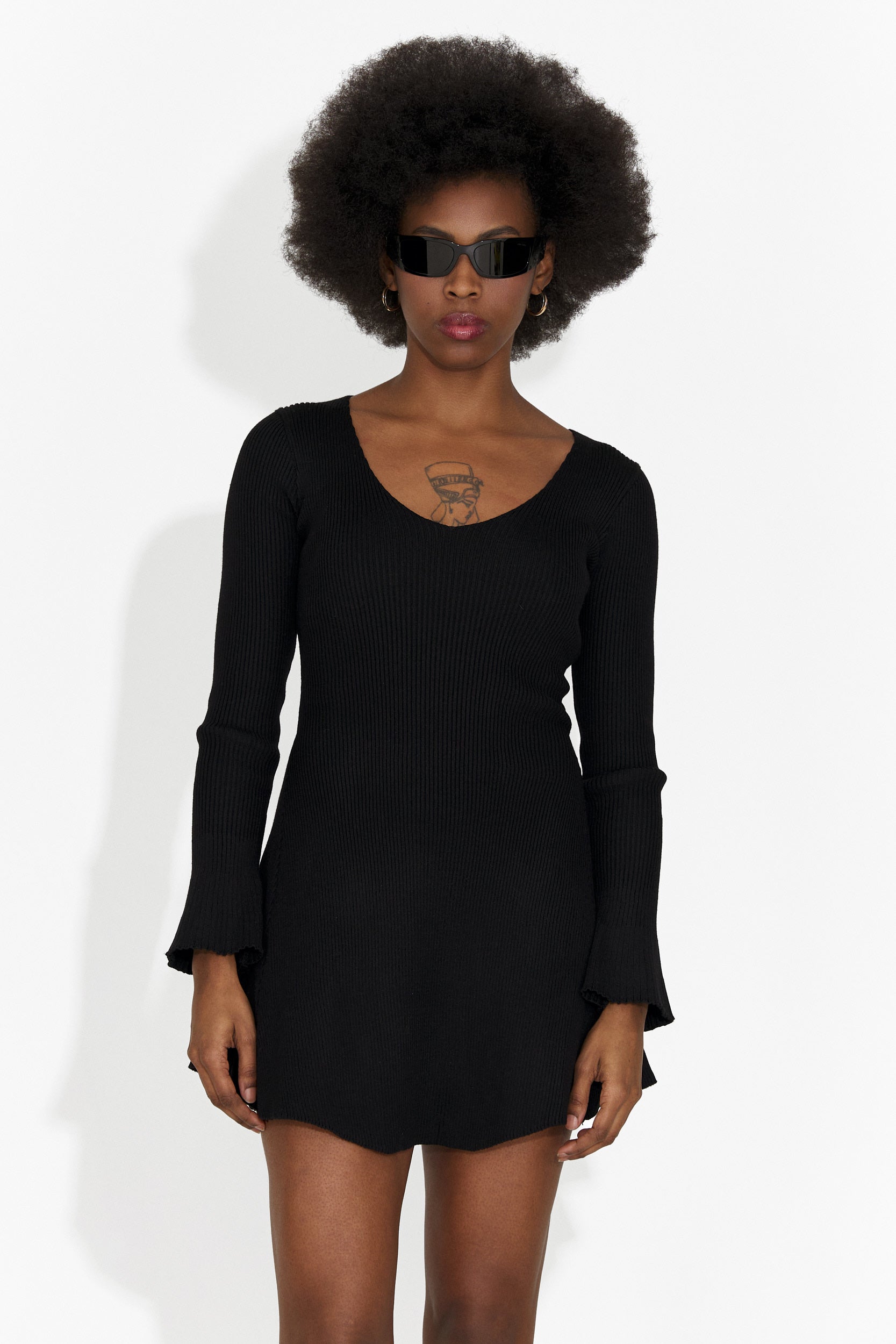 Svart avslappnad damklänning Nesie Bogas