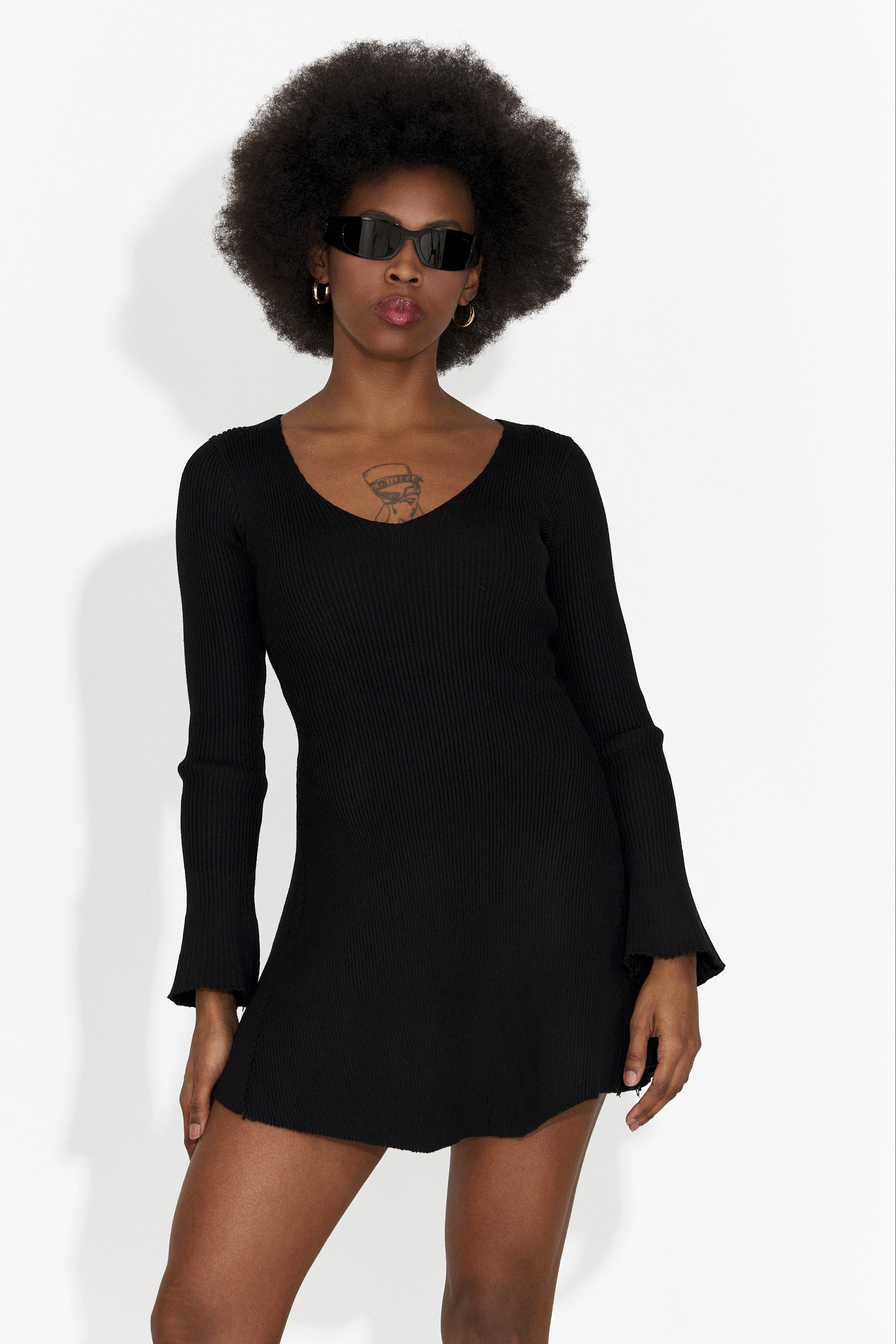 Svart avslappnad damklänning Nesie Bogas