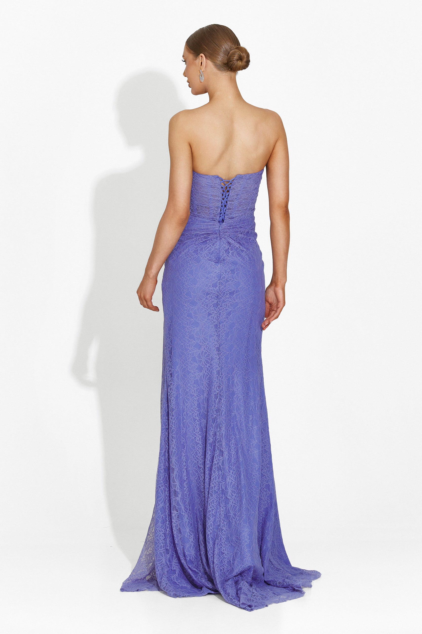 Apryl Bogas Long Blue Ladies Dress