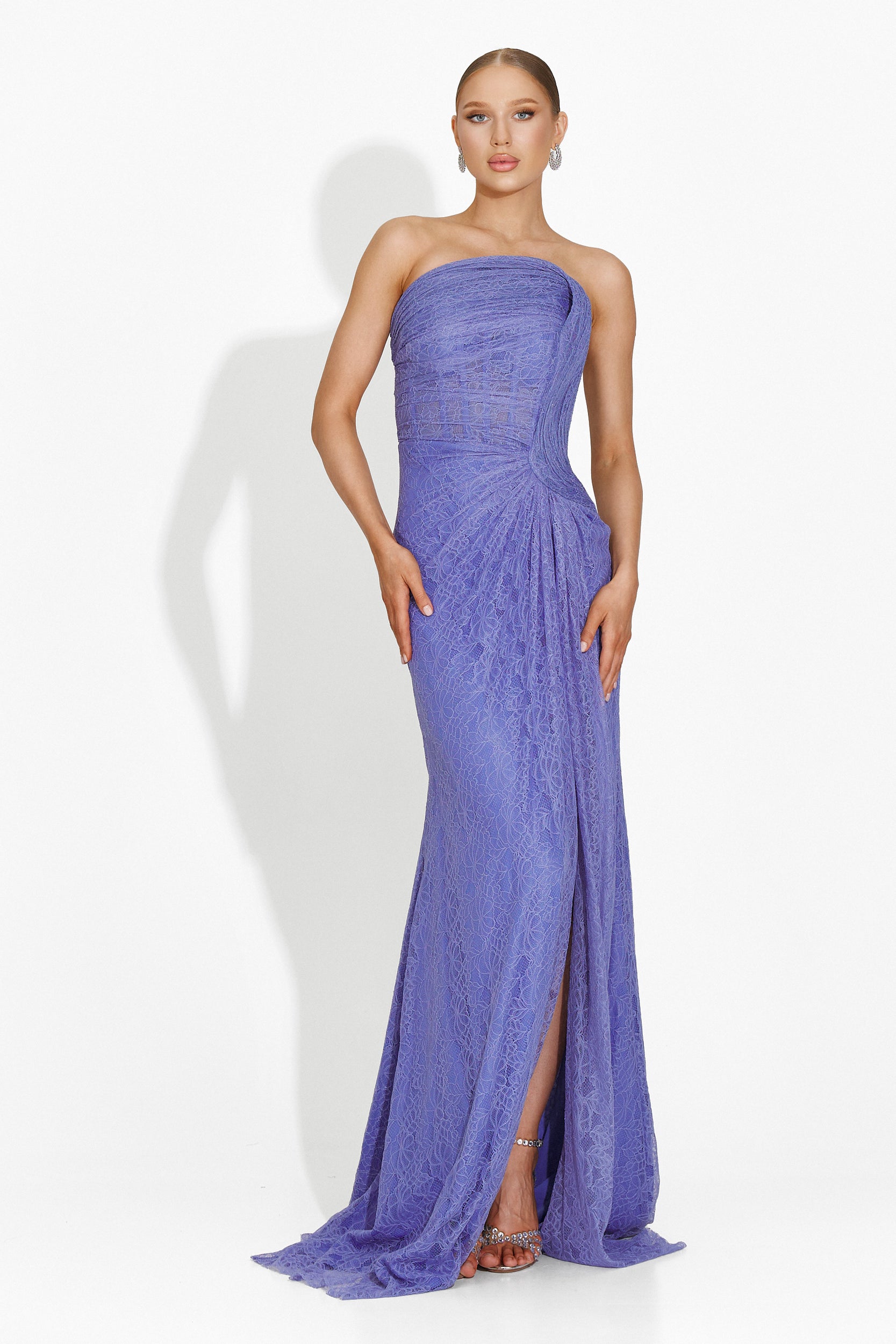 Apryl Bogas Long Blue Ladies Dress