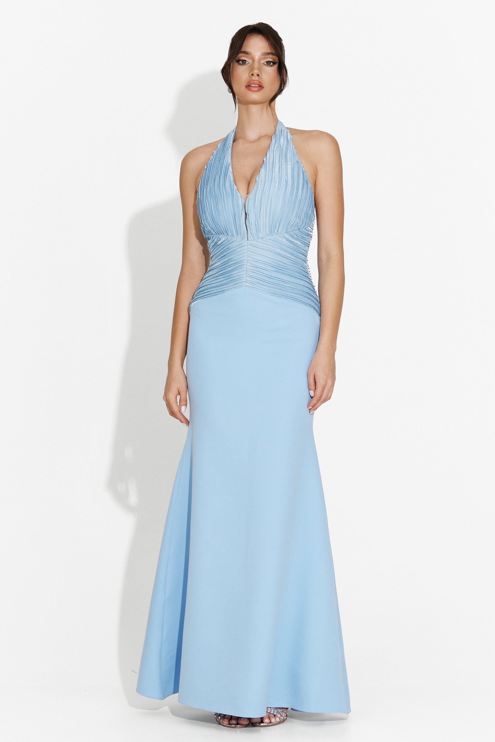 Long blue dress for ladies Cicy Bogas