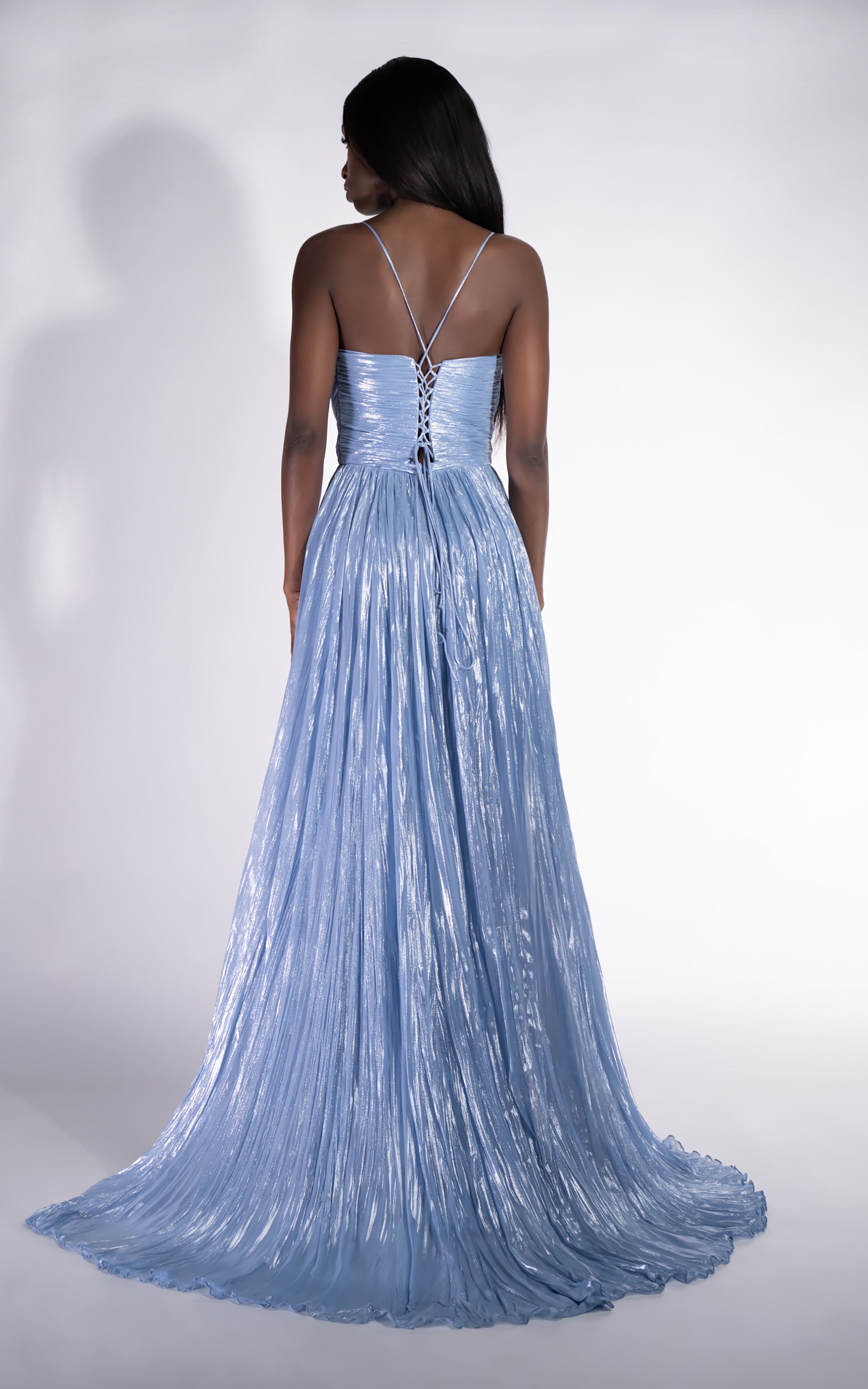 Edyna Bogas Long Blue Ladies Dress