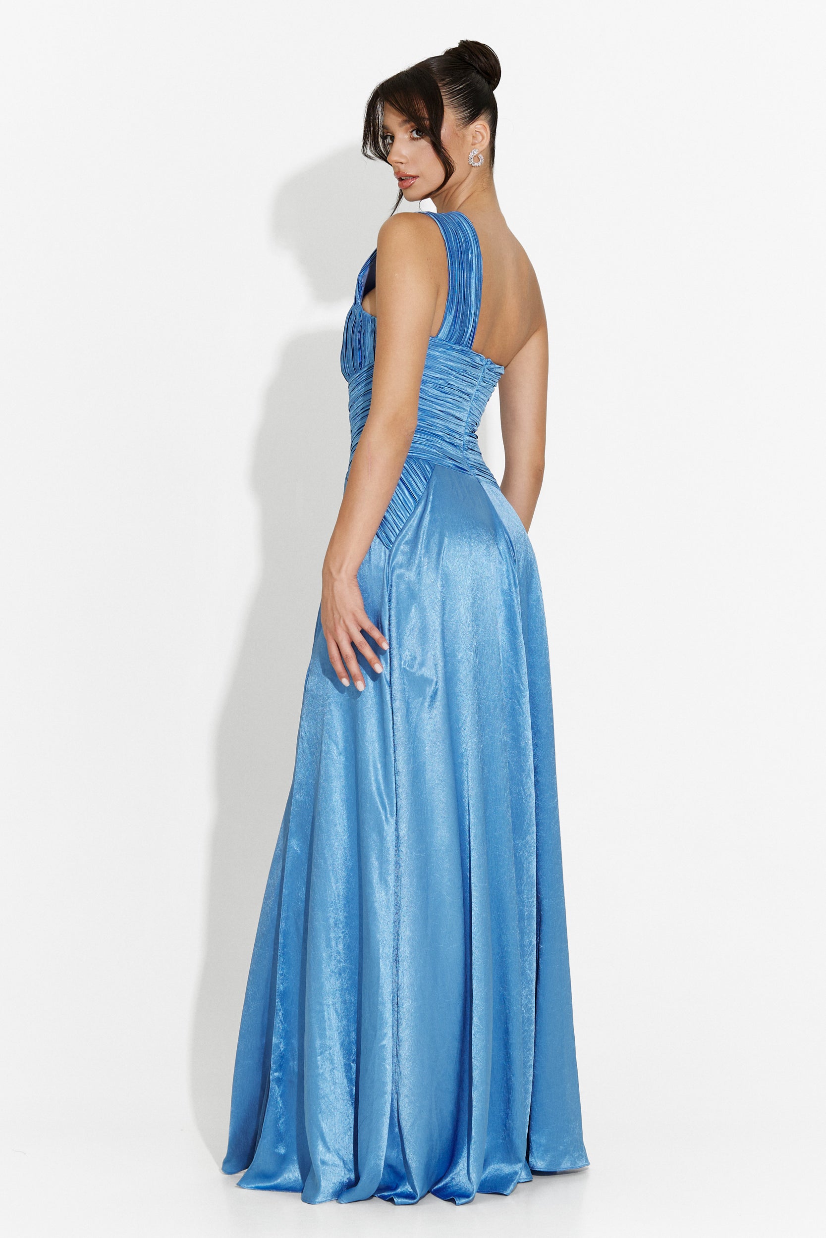 Robe longue bleue pour femme Kamilya Bogas