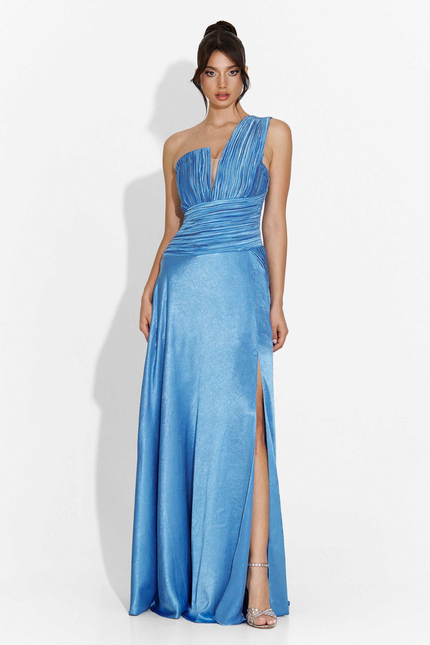 Robe longue bleue pour femme Kamilya Bogas