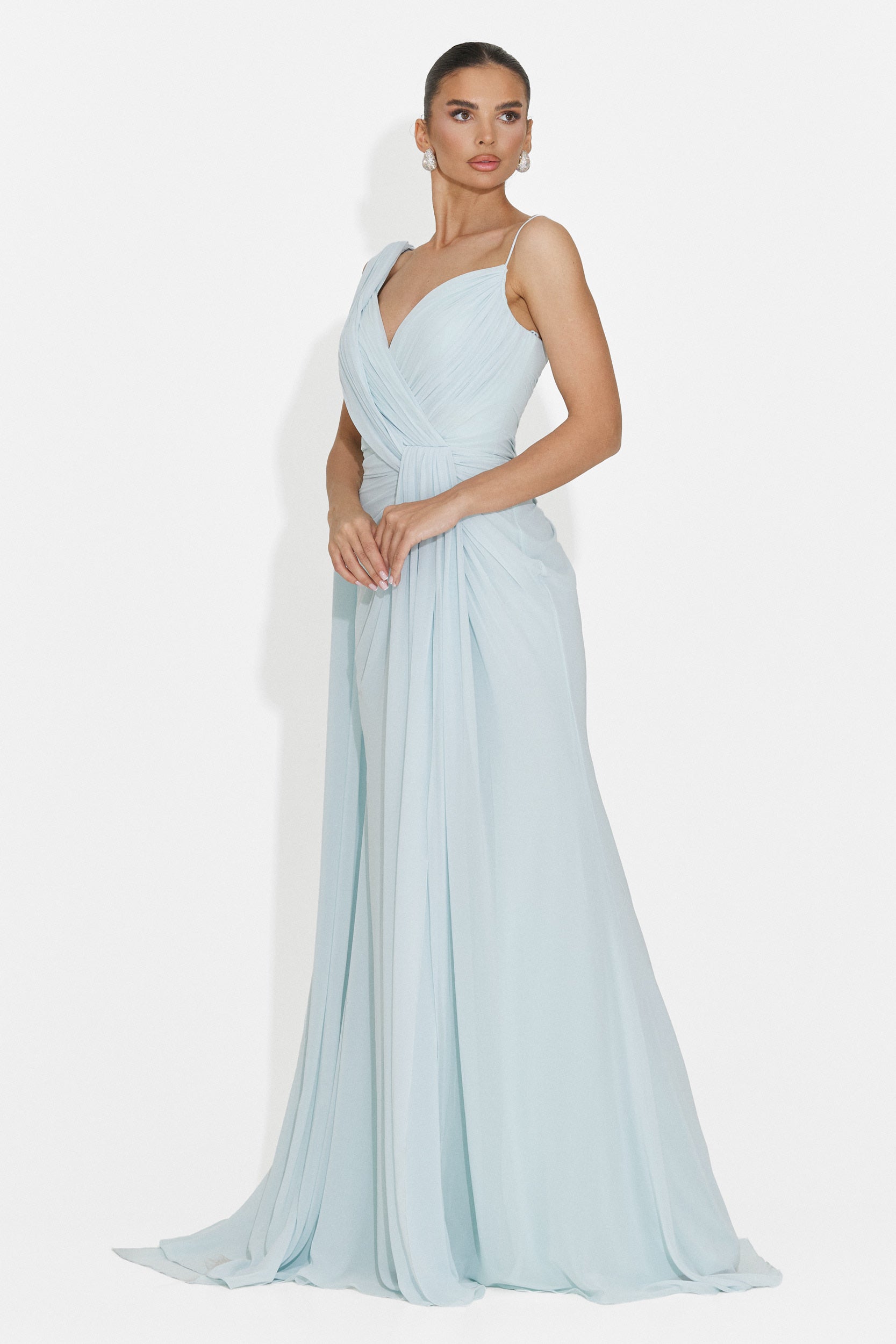 Langes blaues Kleid für Damen Lino Bogas