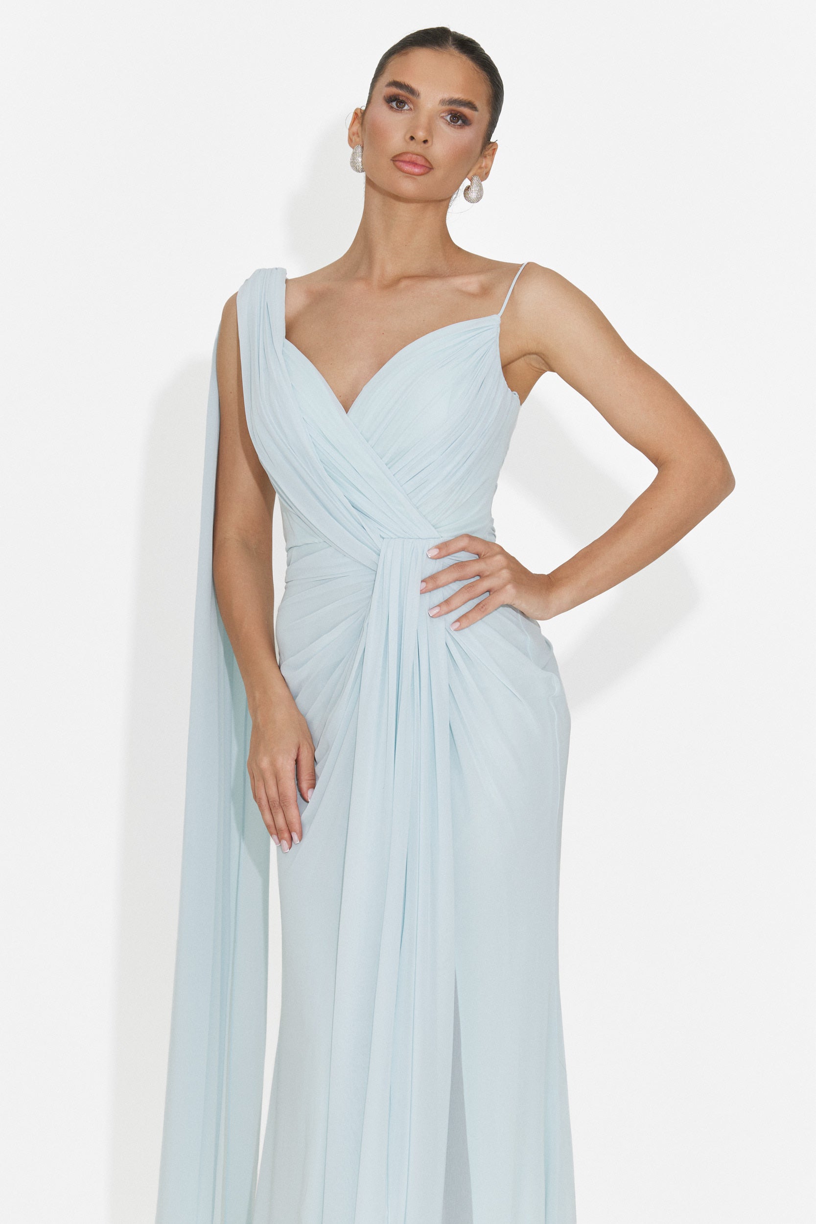Langes blaues Kleid für Damen Lino Bogas