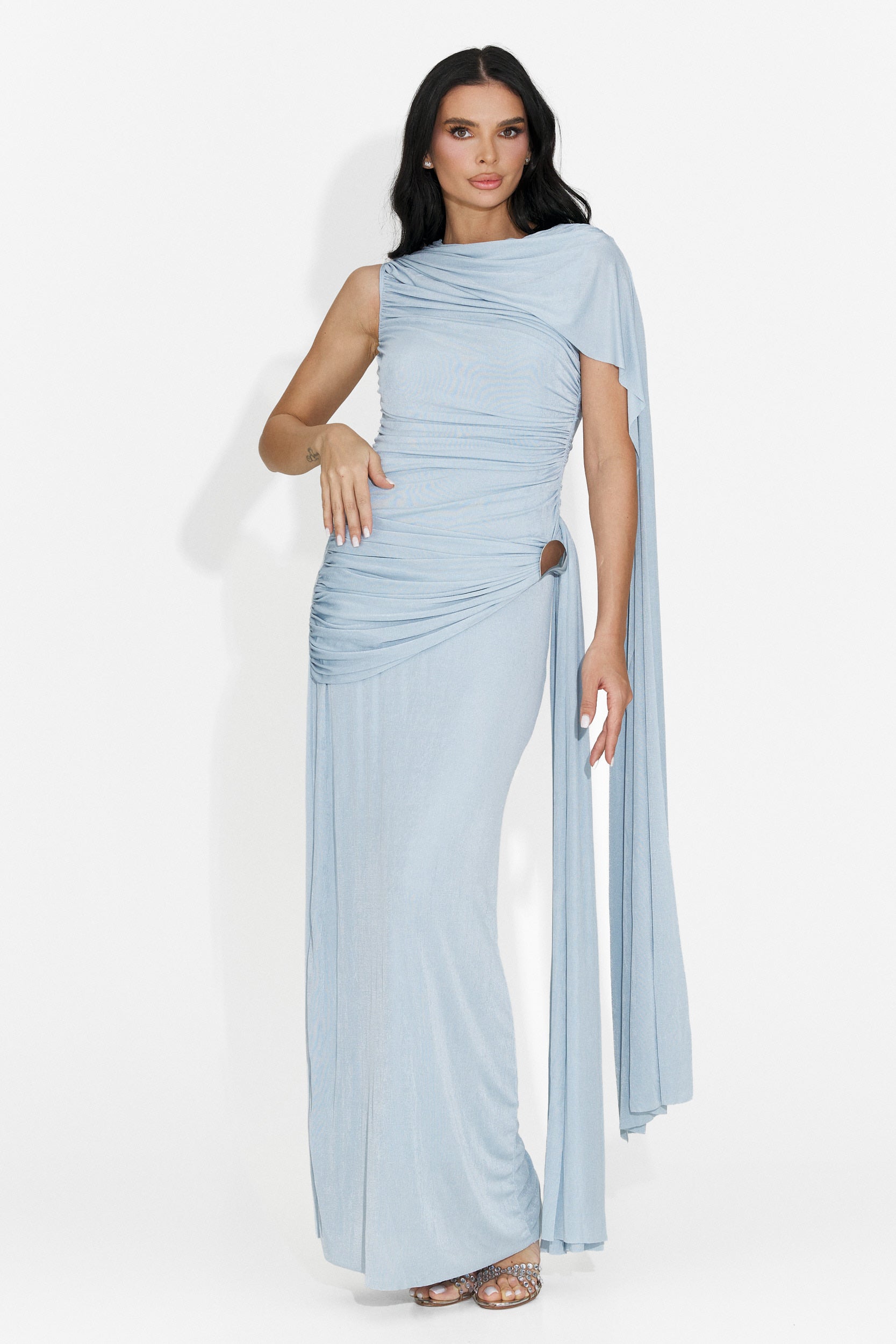 Rochie dama lunga bleu Ursila Bogas