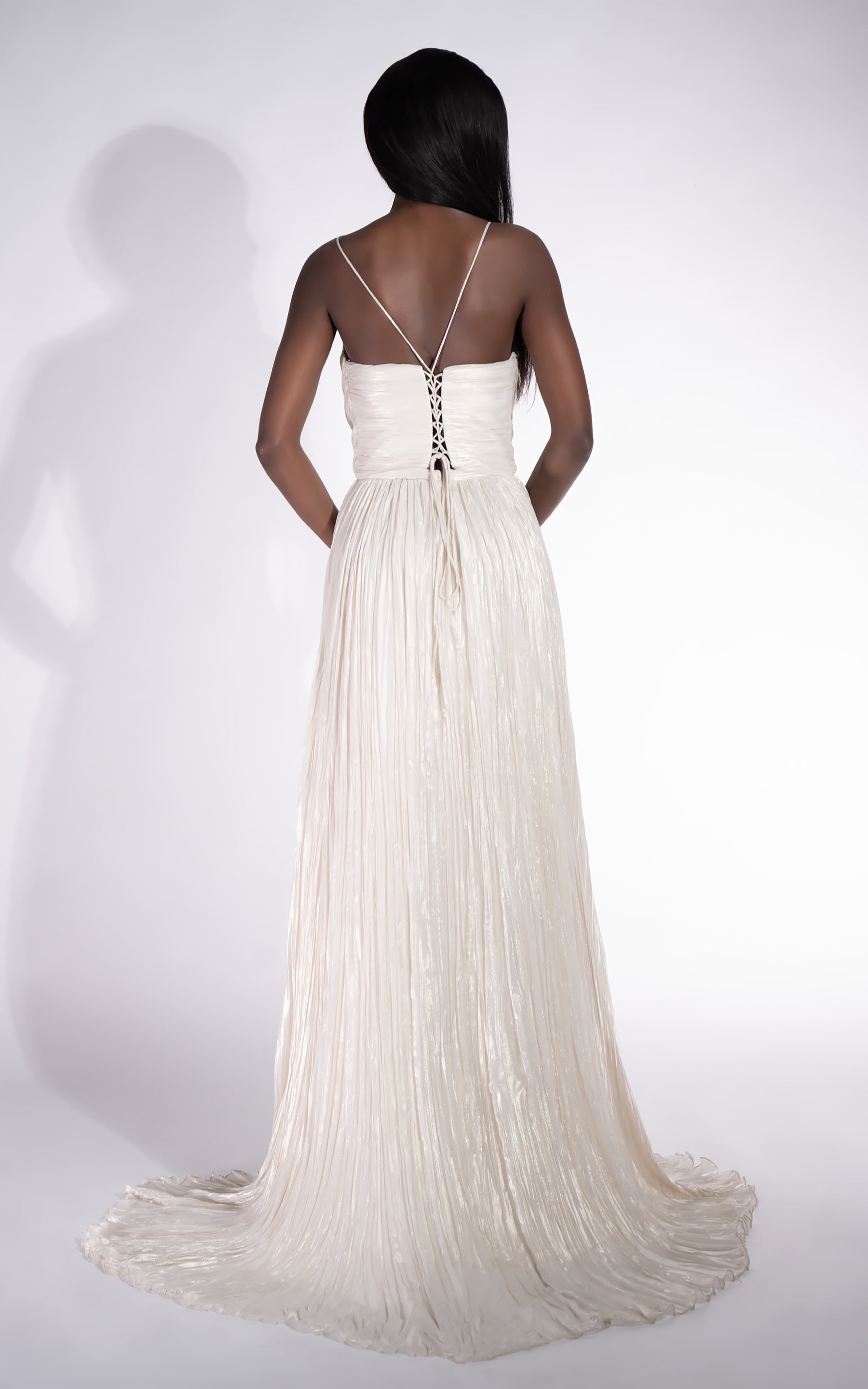 Edyna Bogas Long Cream Ladies Dress