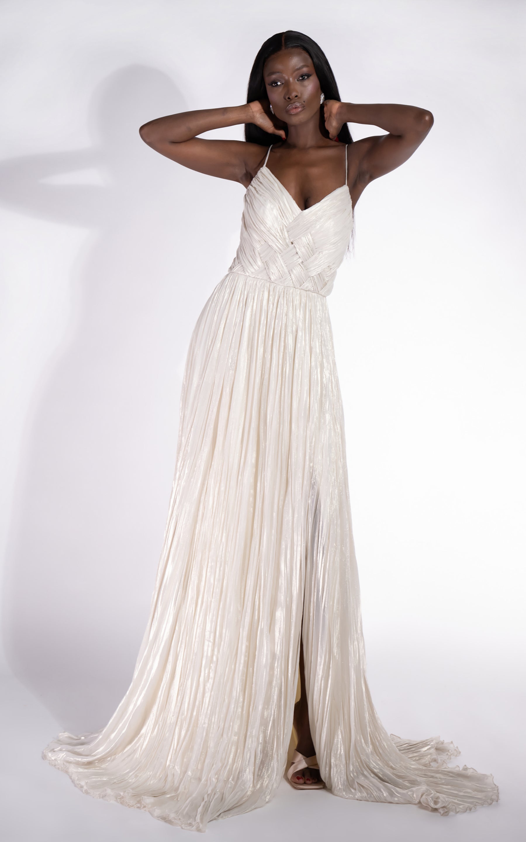 Edyna Bogas Long Cream Ladies Dress