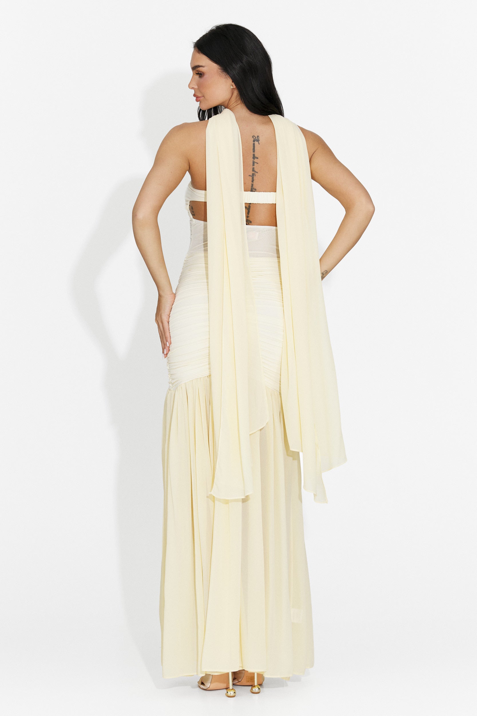Cistela Bogas Long Yellow Dress for Women