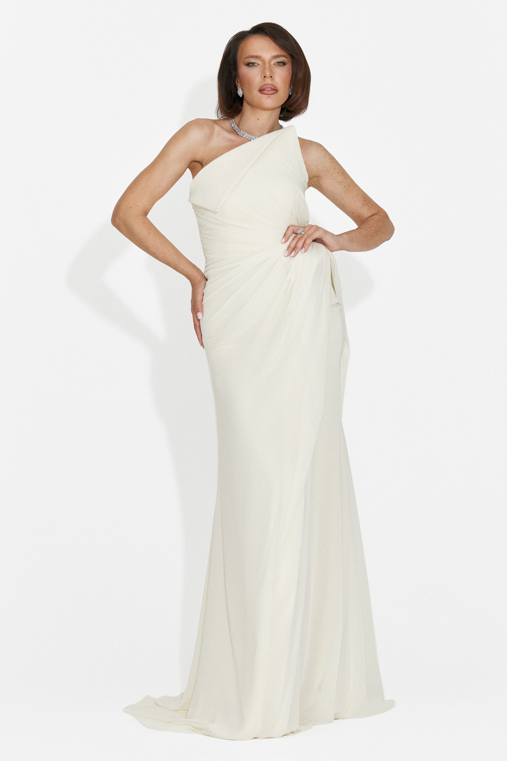 Felina Bogas langes gelbes Damenkleid