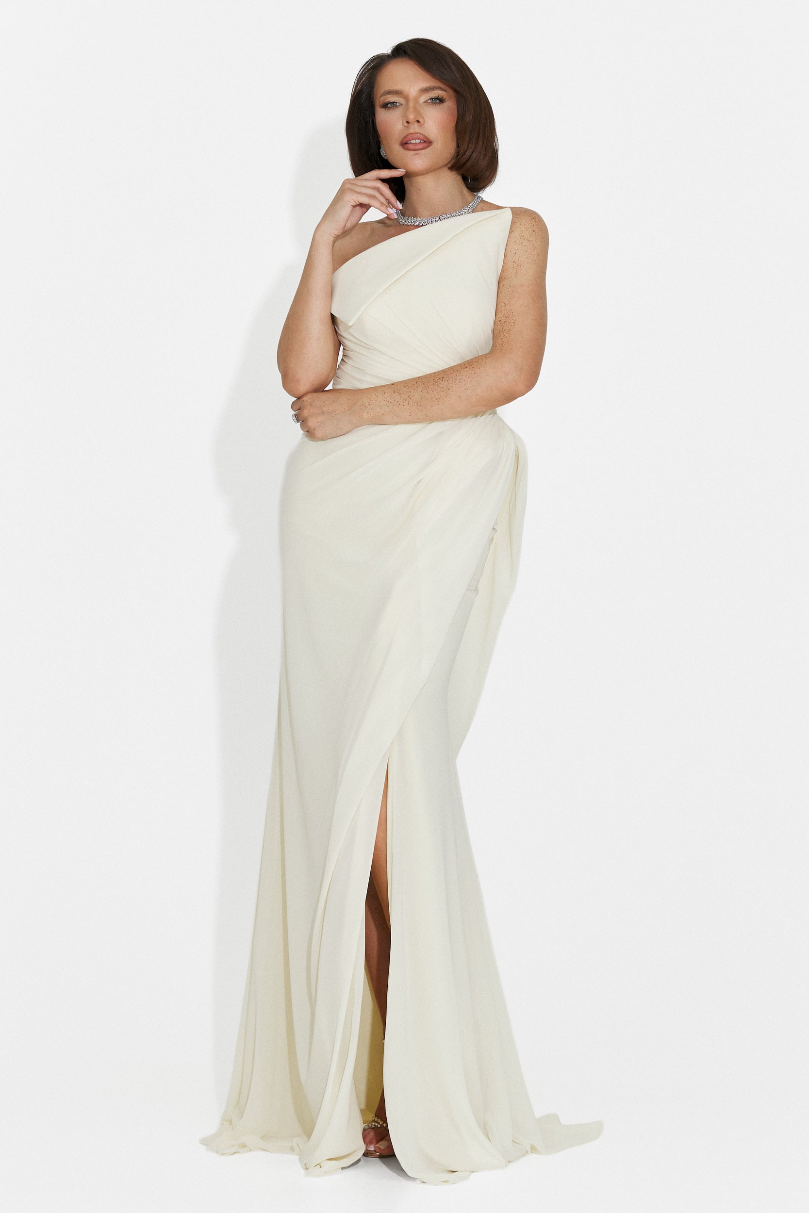 Felina Bogas langes gelbes Damenkleid