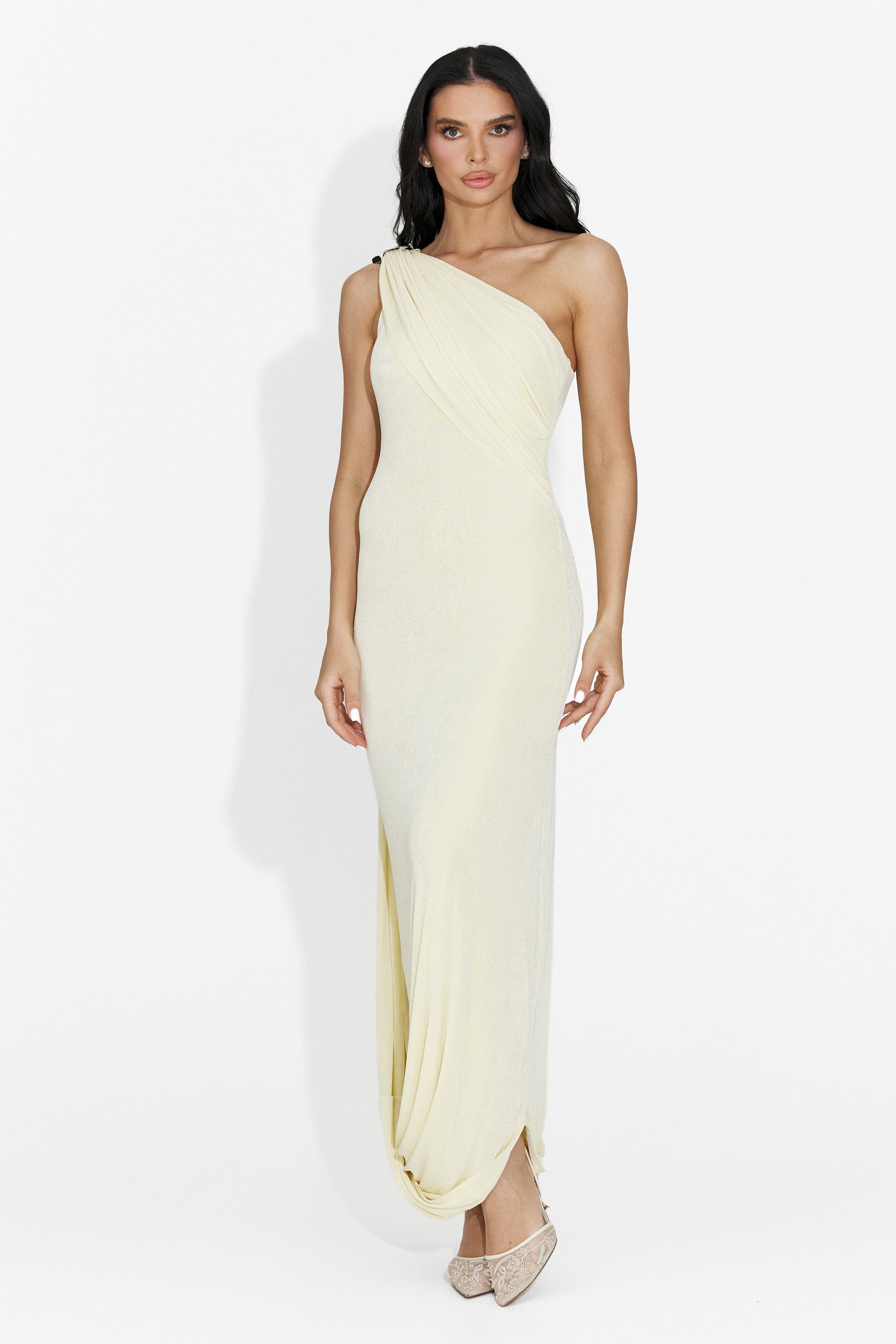 Vestido Largo Amarillo para Mujer de Samiray Bogas