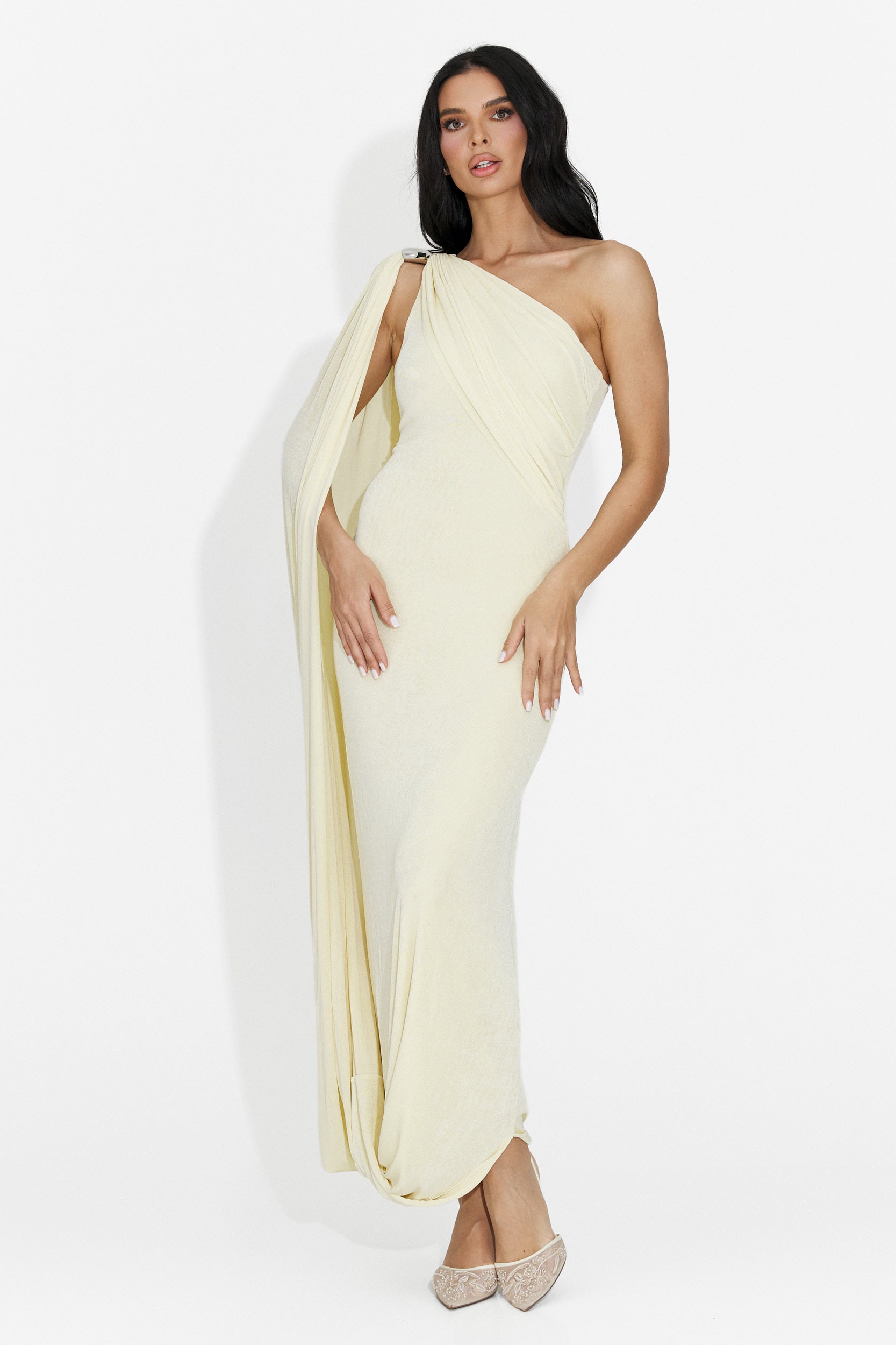 Vestido Largo Amarillo para Mujer de Samiray Bogas