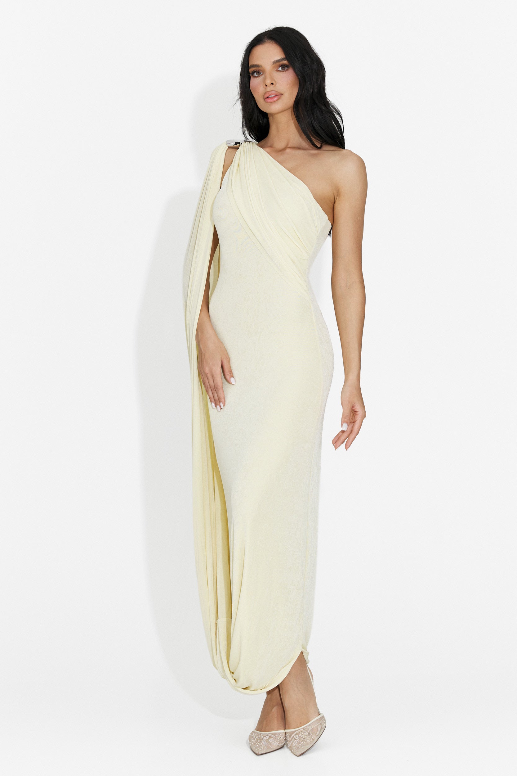 Vestido Largo Amarillo para Mujer de Samiray Bogas