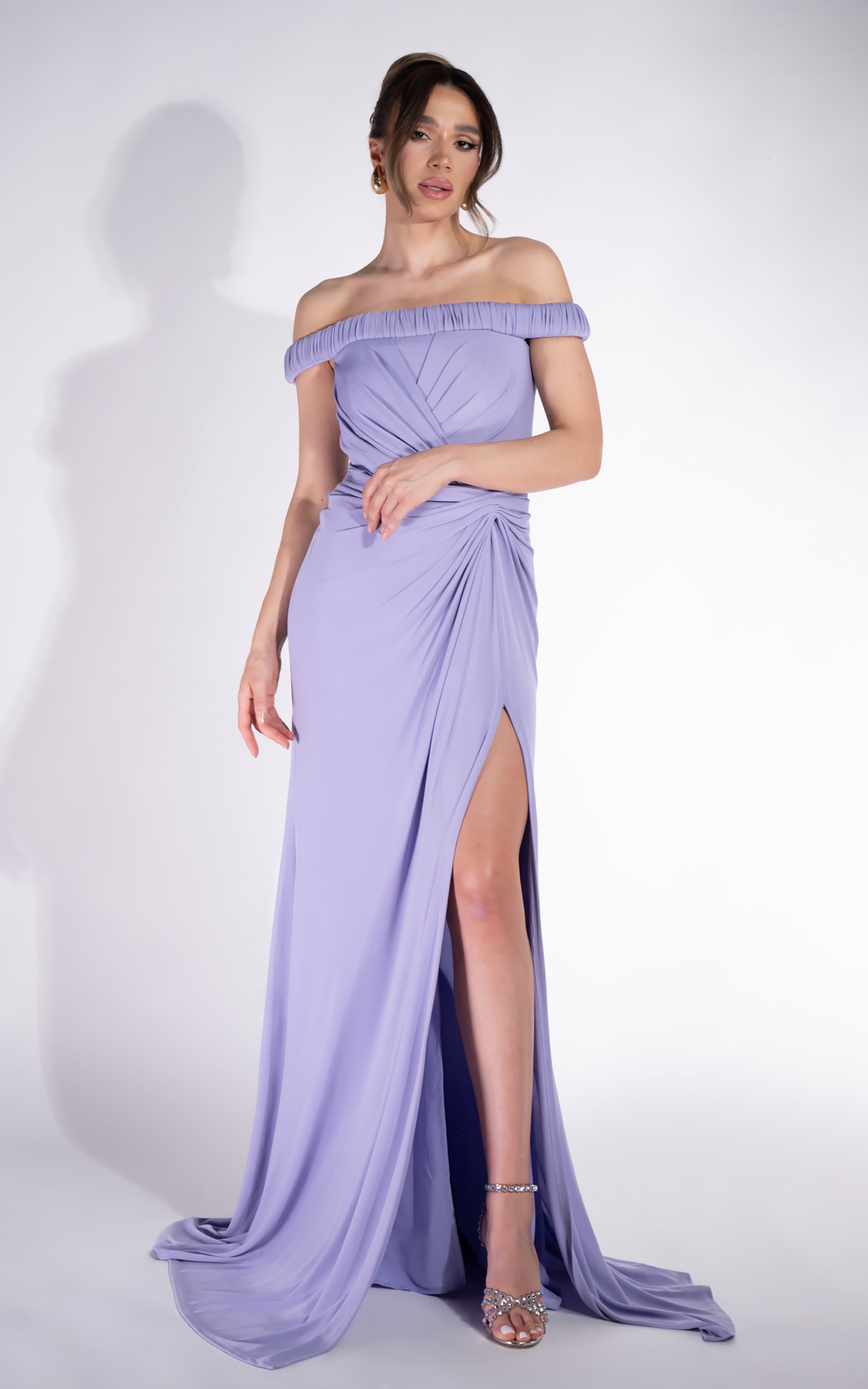 Abito lungo lilla da donna Rehise Bogas