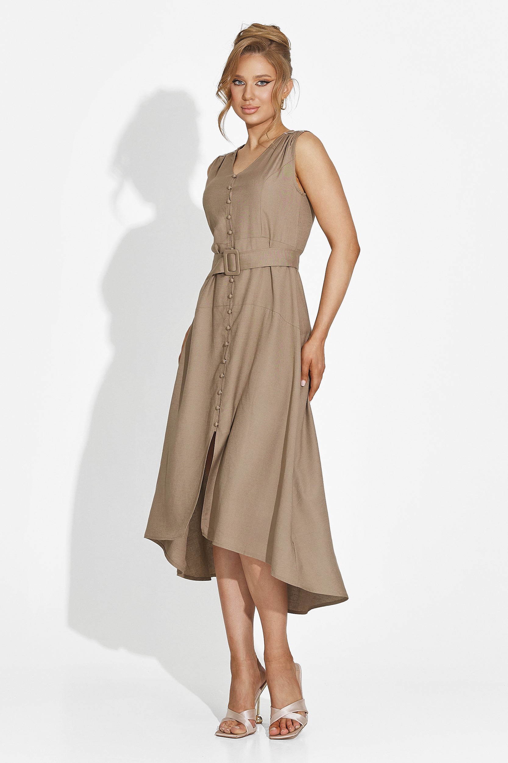 Long brown dress for women Anasty Bogas