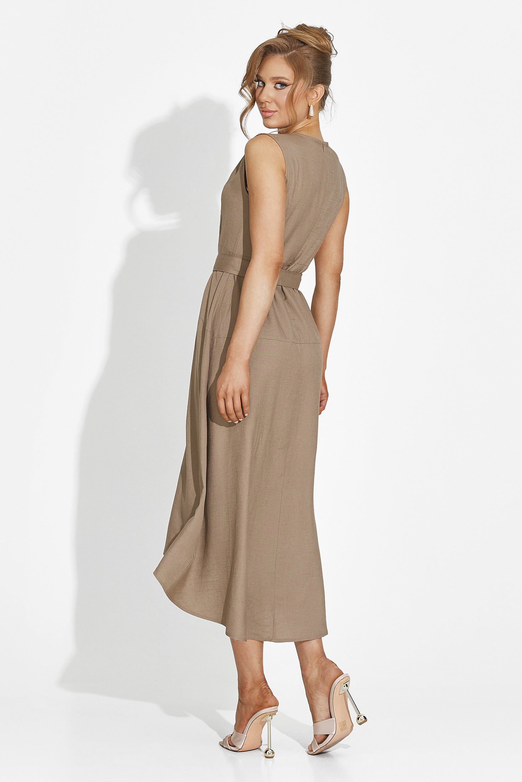 Long brown dress for women Anasty Bogas