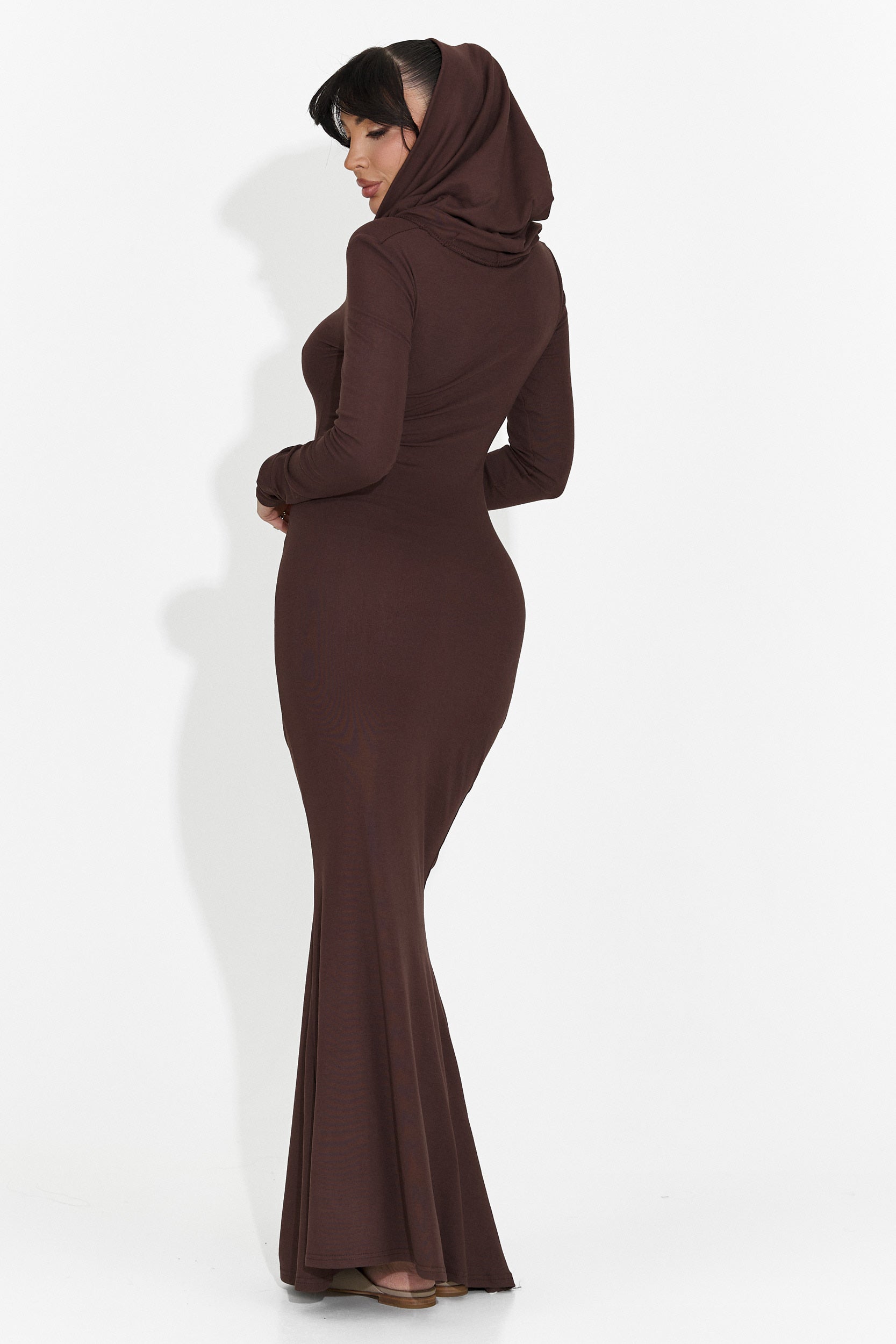 Long Brown Women's Dress Briania Bogas