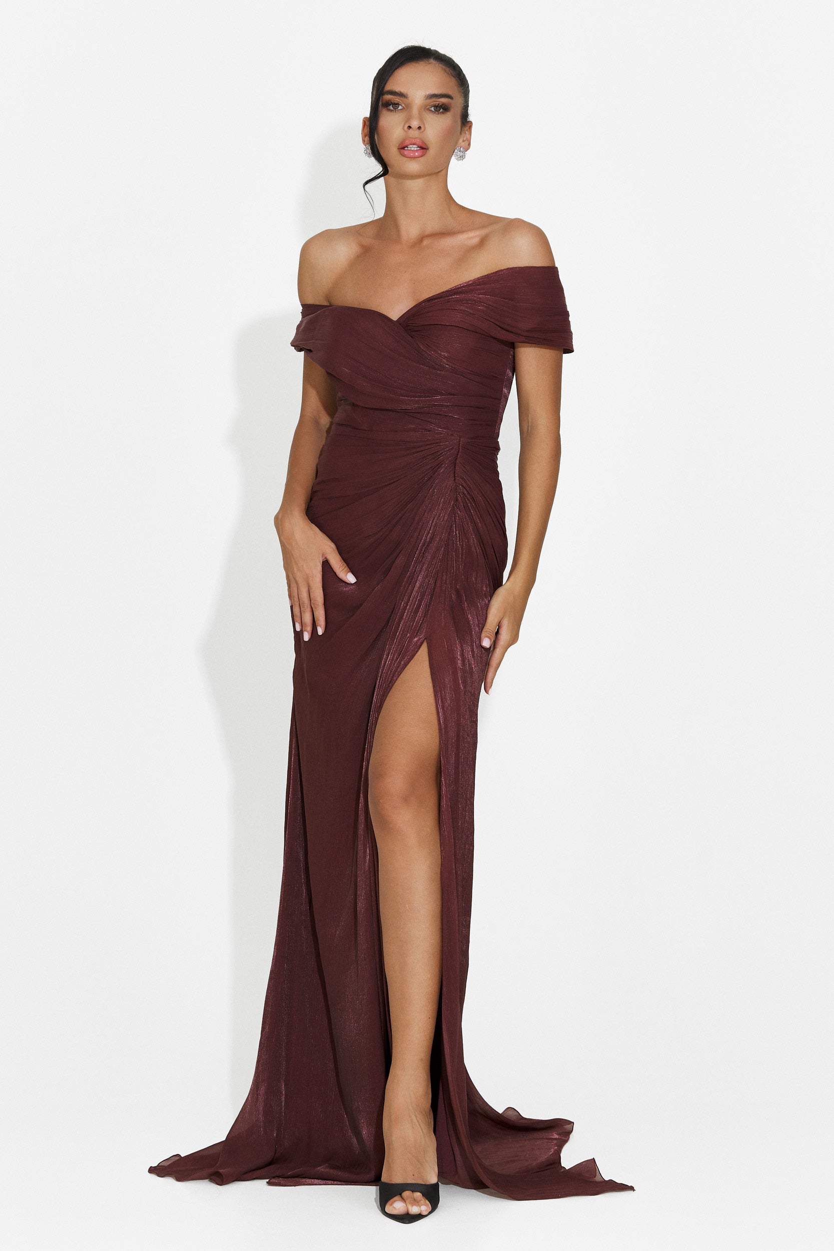 Wagner Bogas Langes Braunes Damenkleid