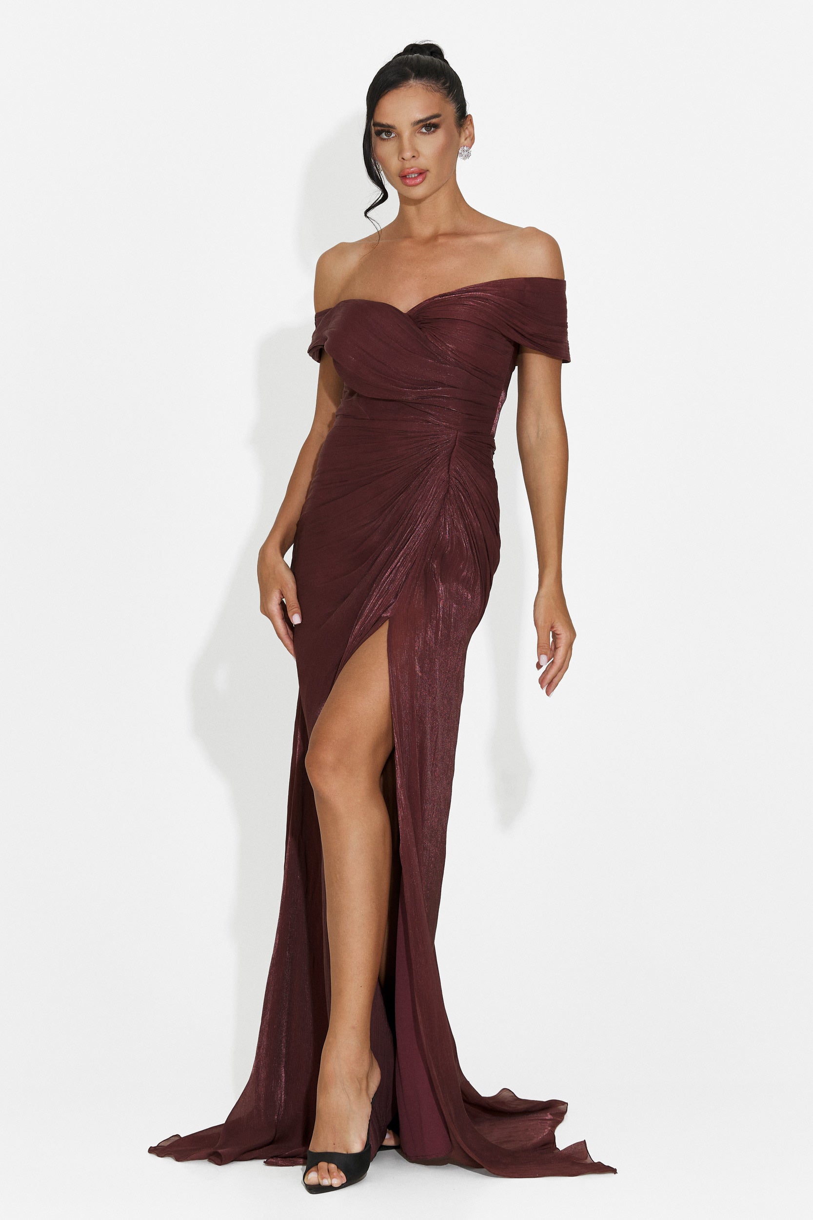 Wagner Bogas Langes Braunes Damenkleid