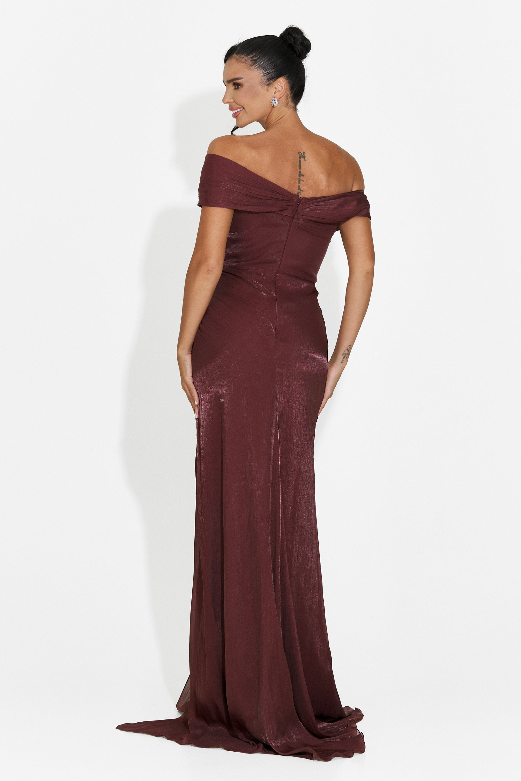 Wagner Bogas Langes Braunes Damenkleid