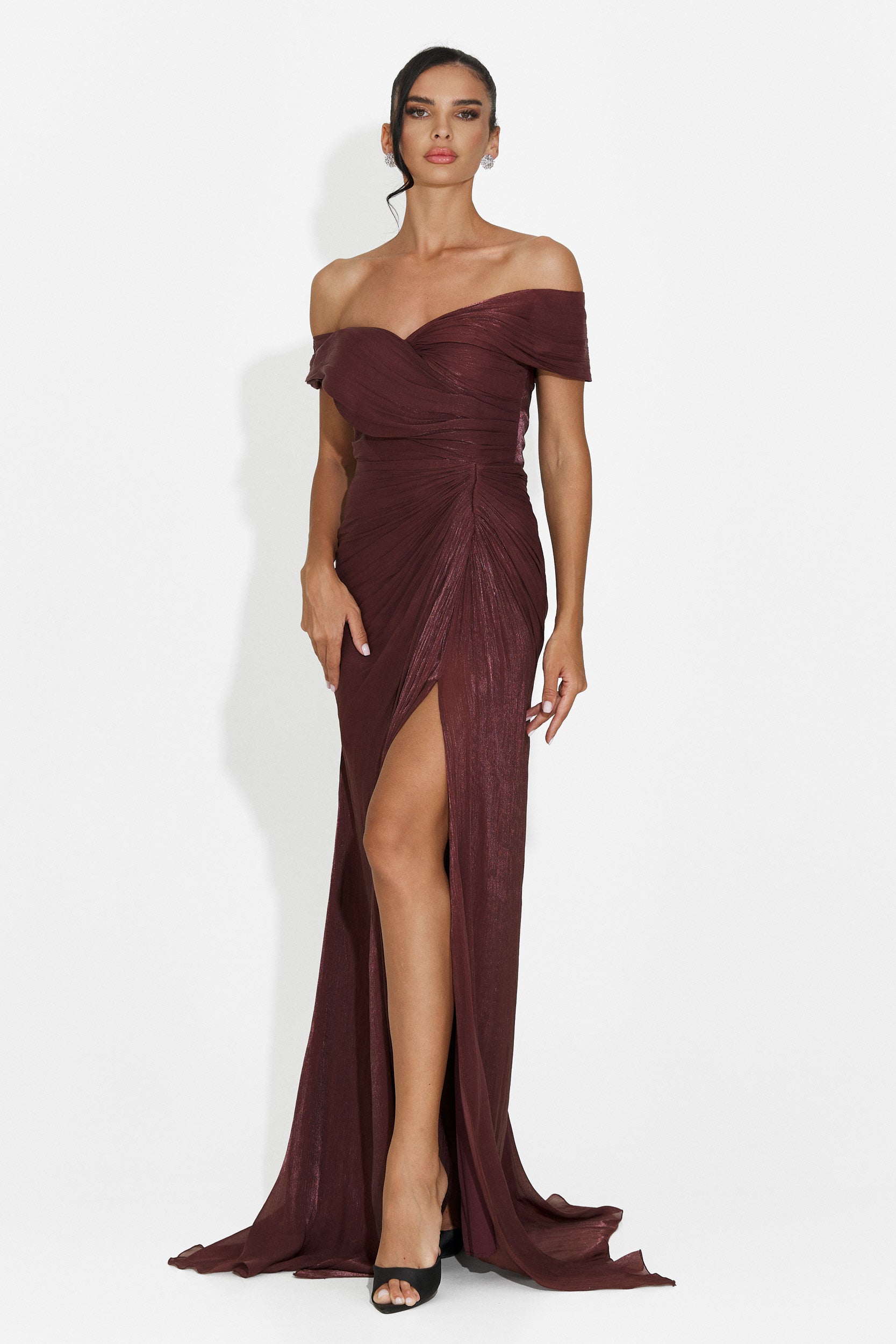 Wagner Bogas Langes Braunes Damenkleid