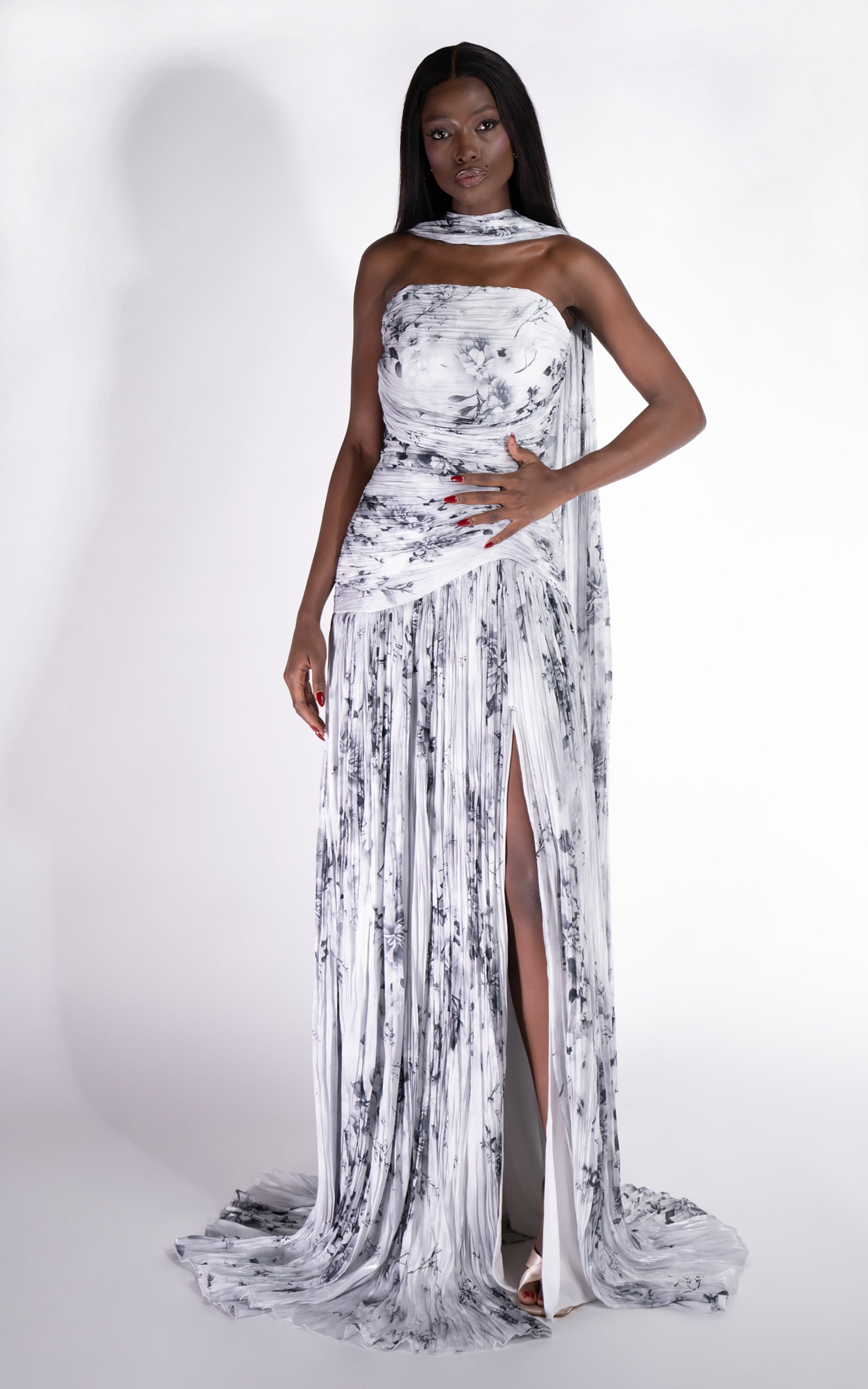 Layne Bogas Long Black Dress for Women