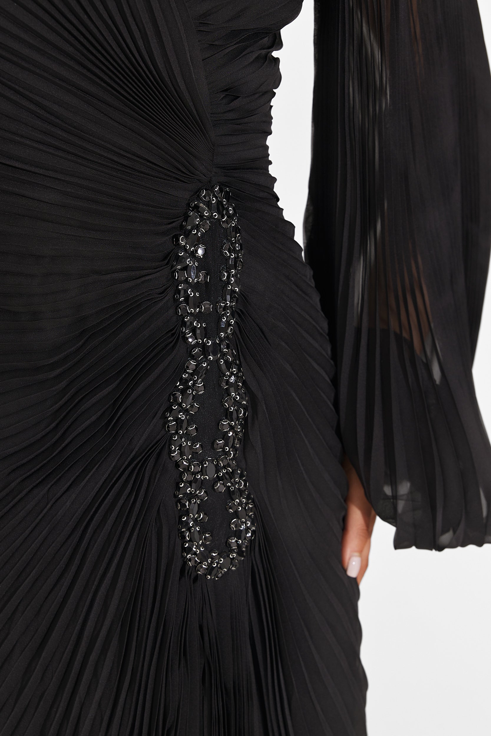 Linares Bogas Long Black Dress for Women