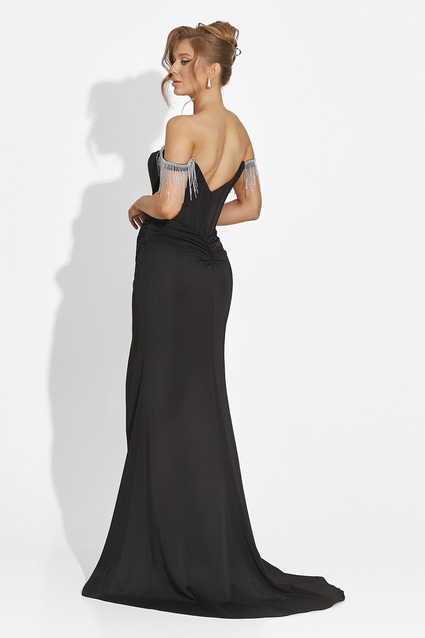 Abito lungo nero da donna Phylis Bogas