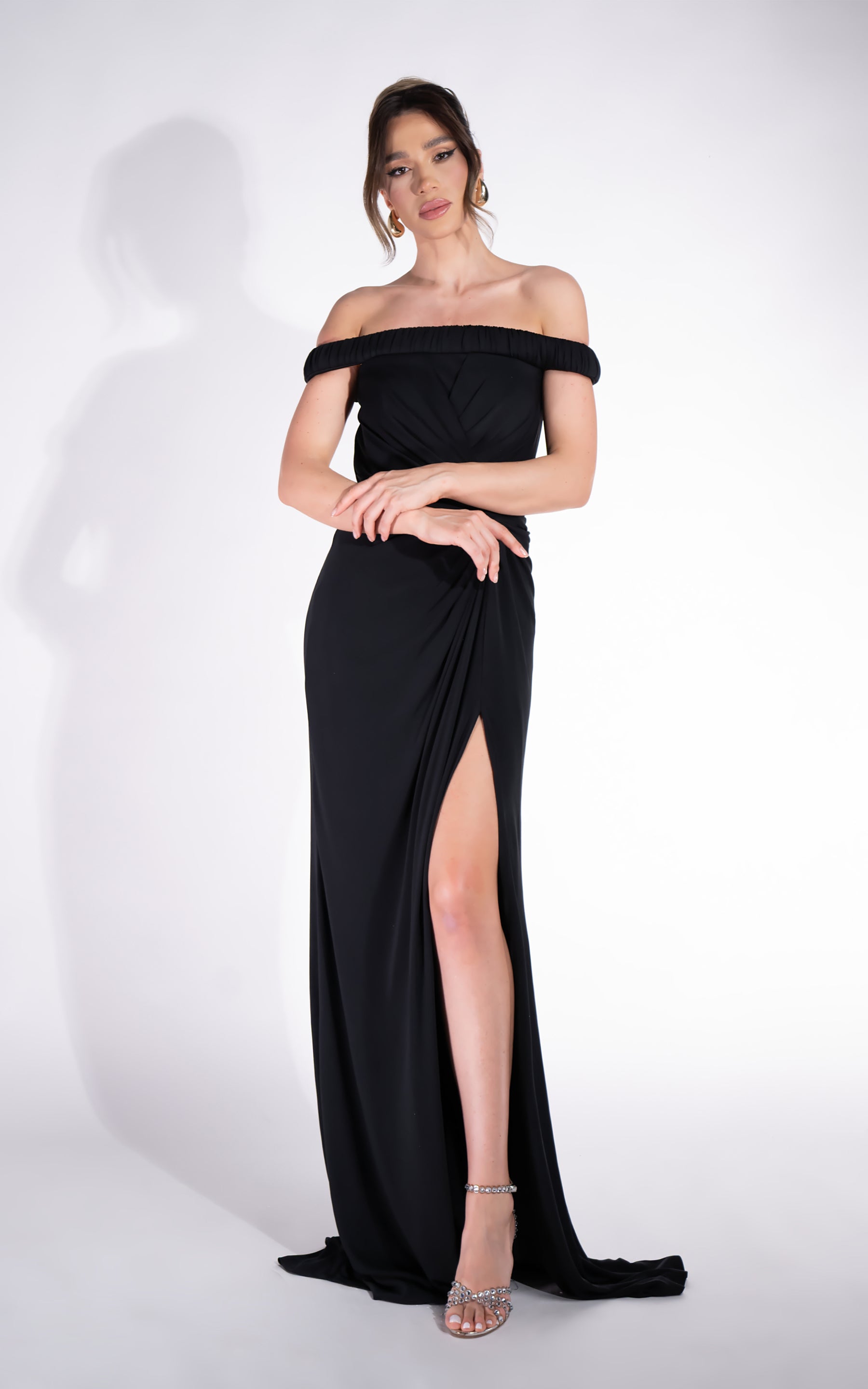 Rehise Bogas Long Black Ladies Dress