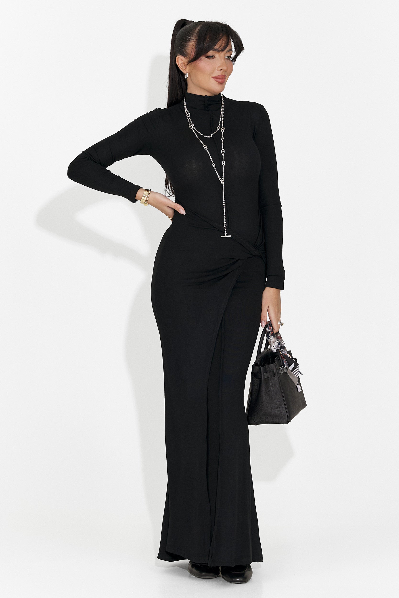 Long Black Women's Dress Sharita Bogas