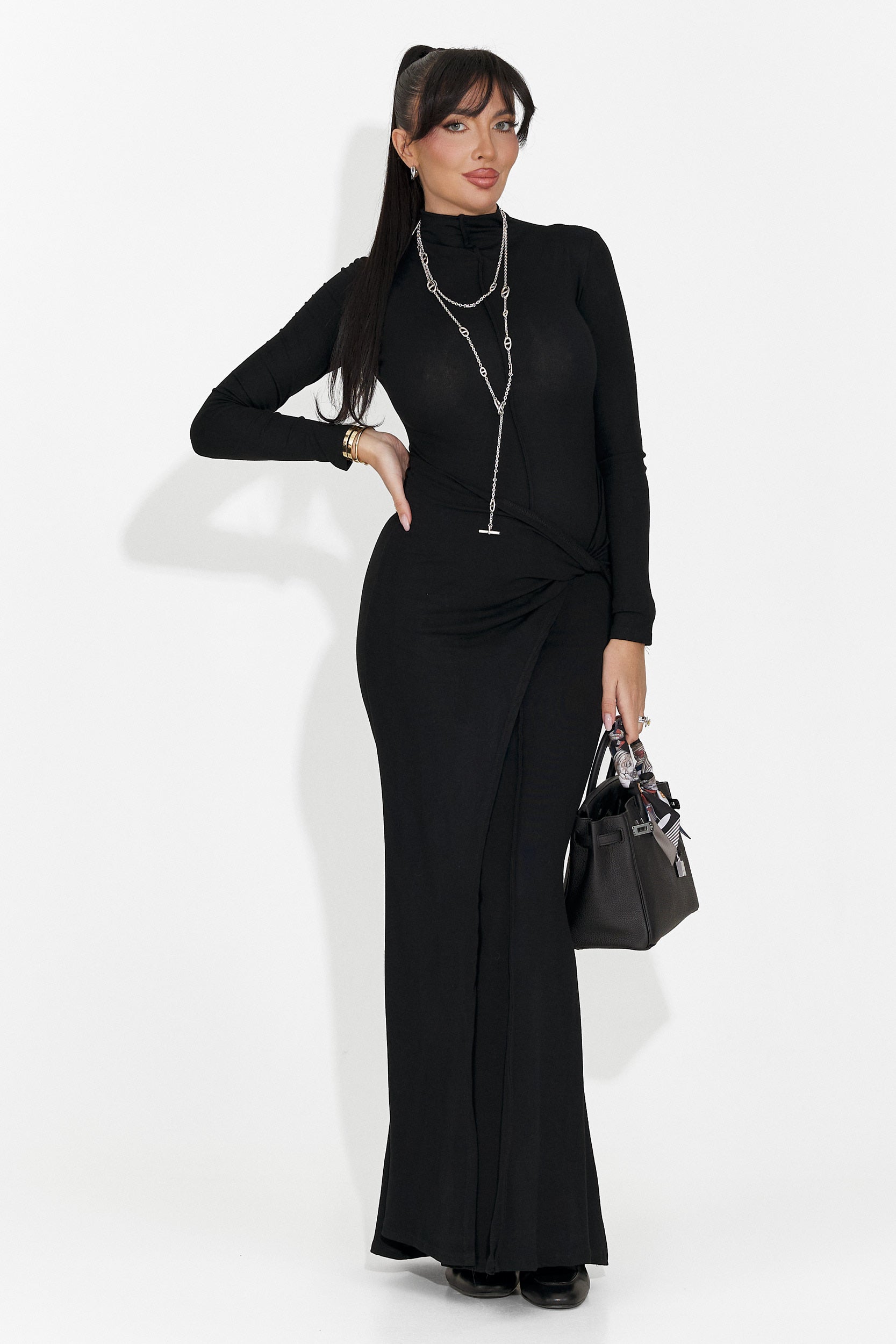 Long Black Women's Dress Sharita Bogas