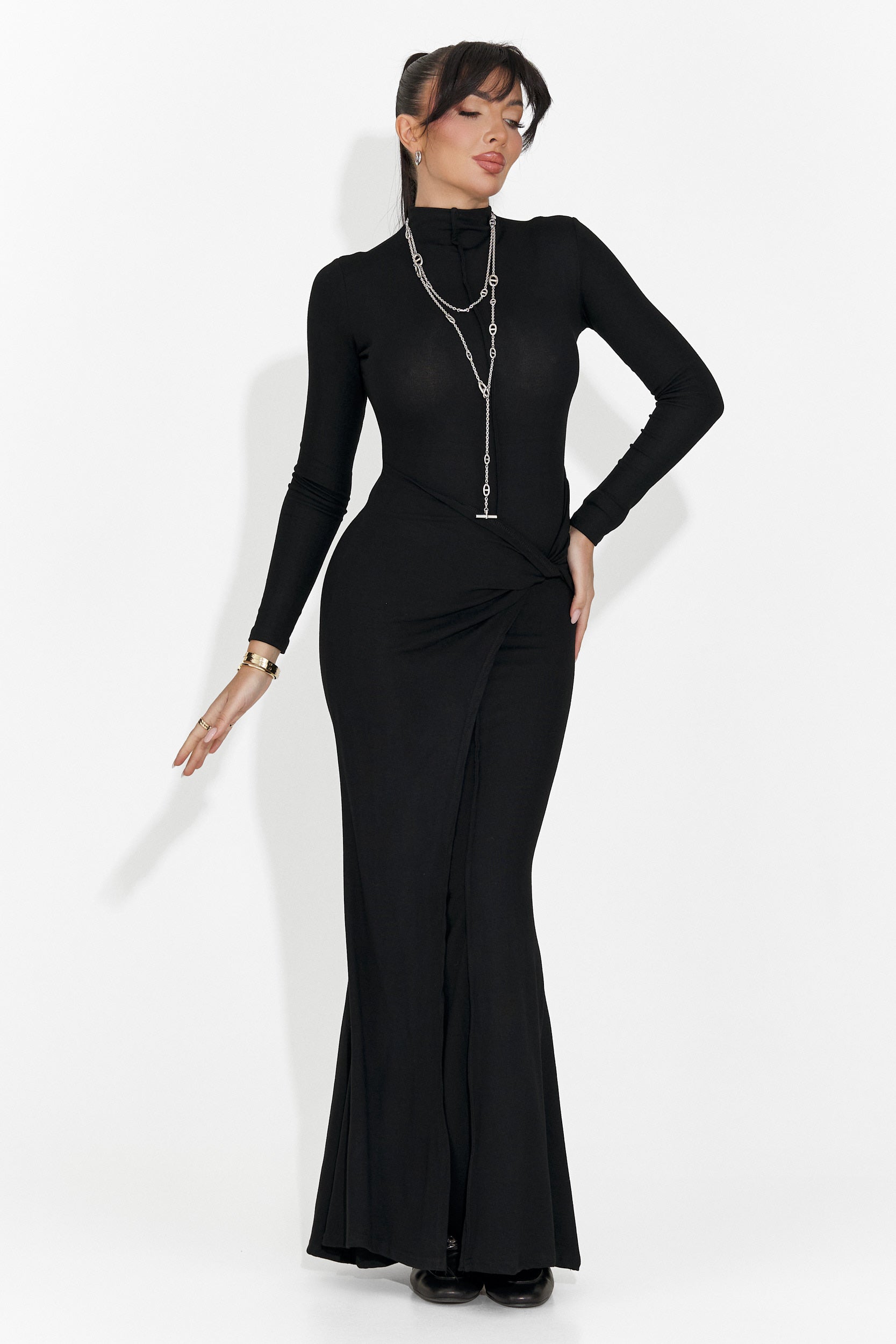 Long Black Women's Dress Sharita Bogas