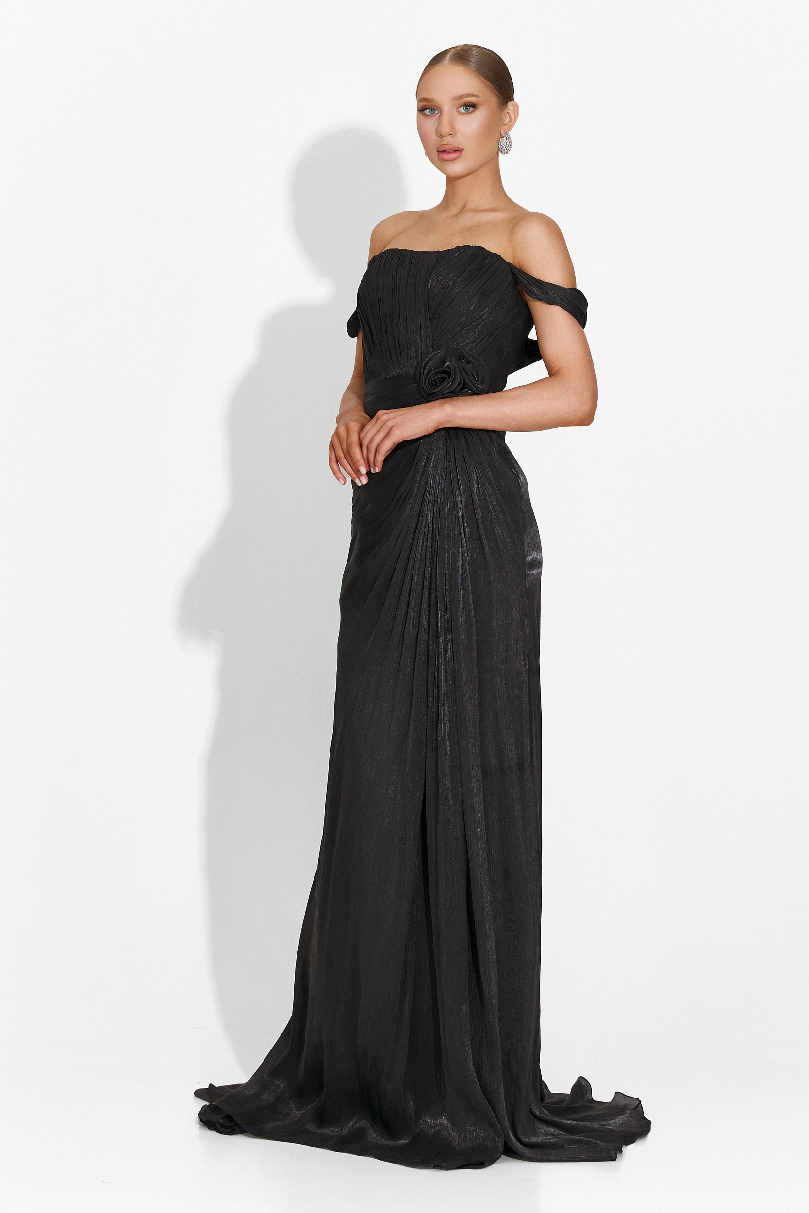 Sharmaine Bogas Long Black Ladies Dress