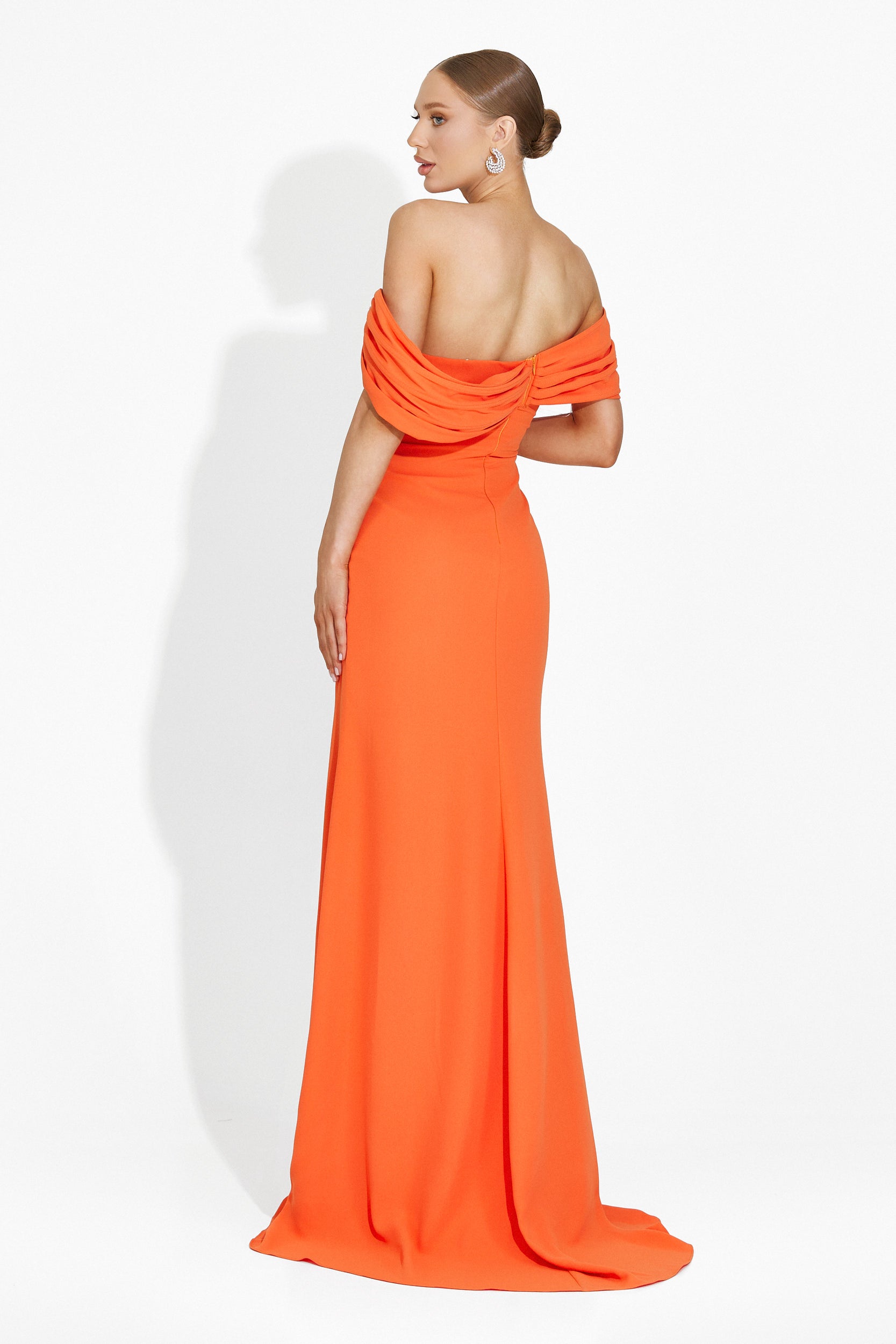 Condesa Bogas Long Orange Ladies Dress