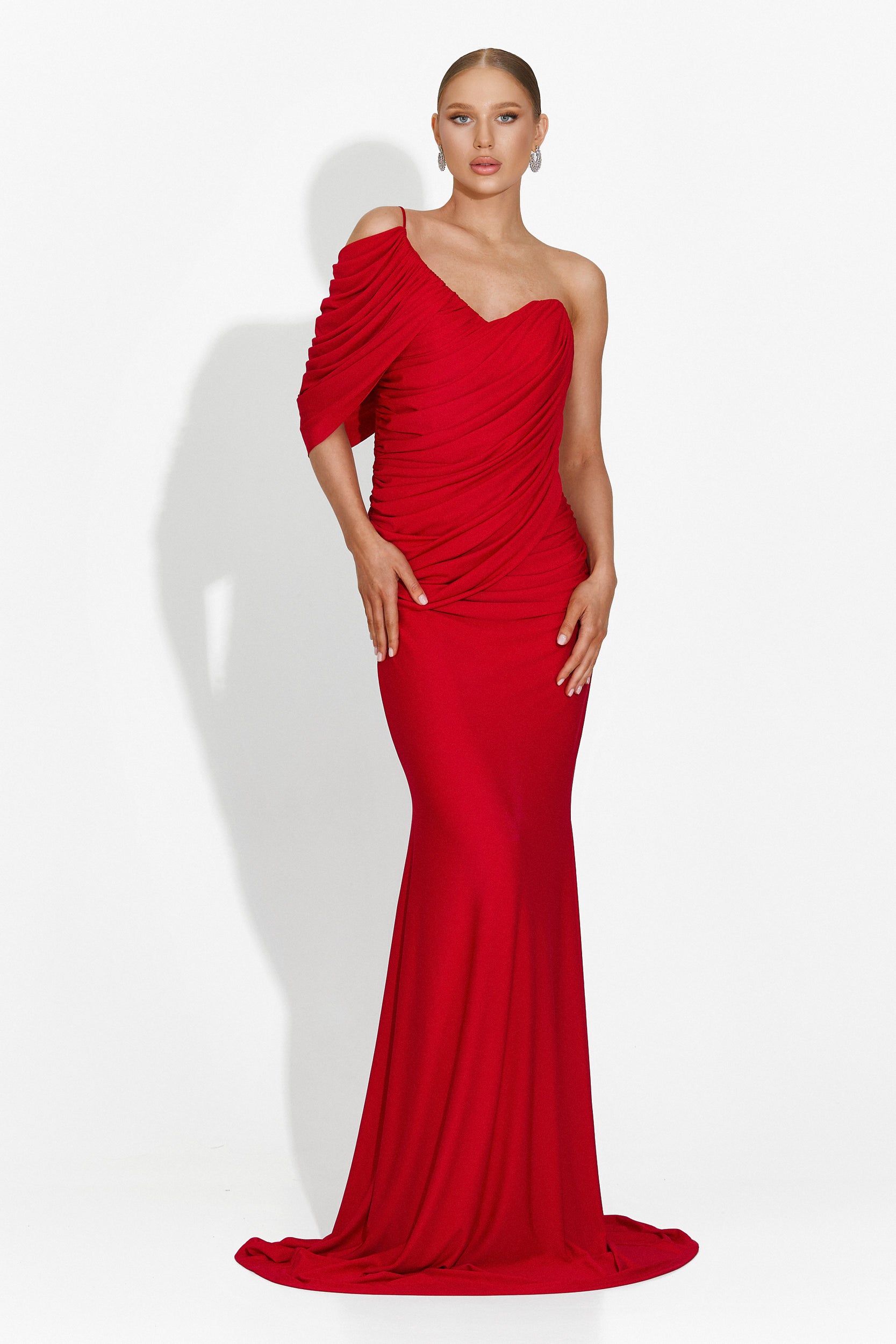 Alethia Bogas Long Red Dress for Women