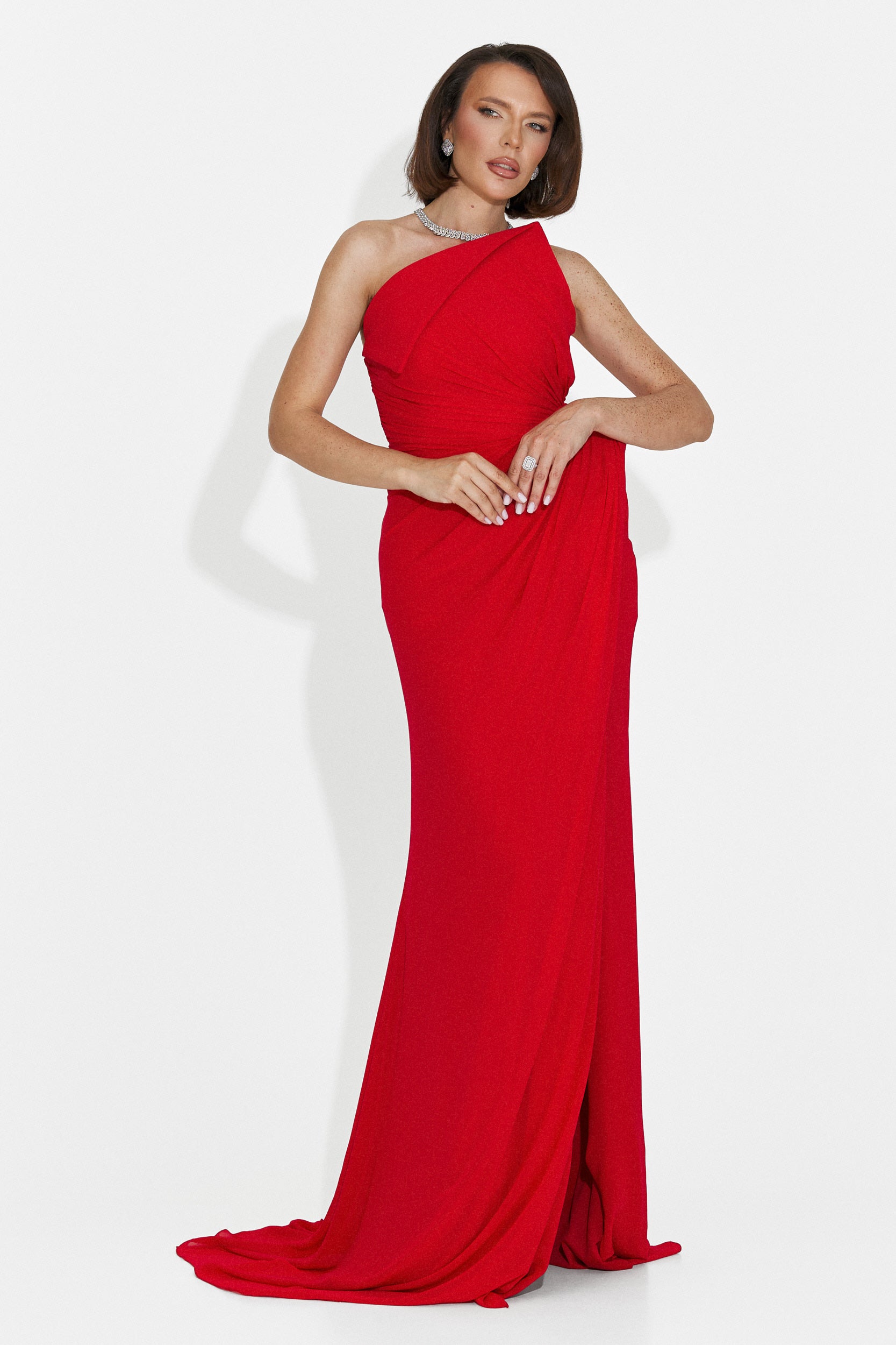 Felinas langes rotes Kleid für Frauen