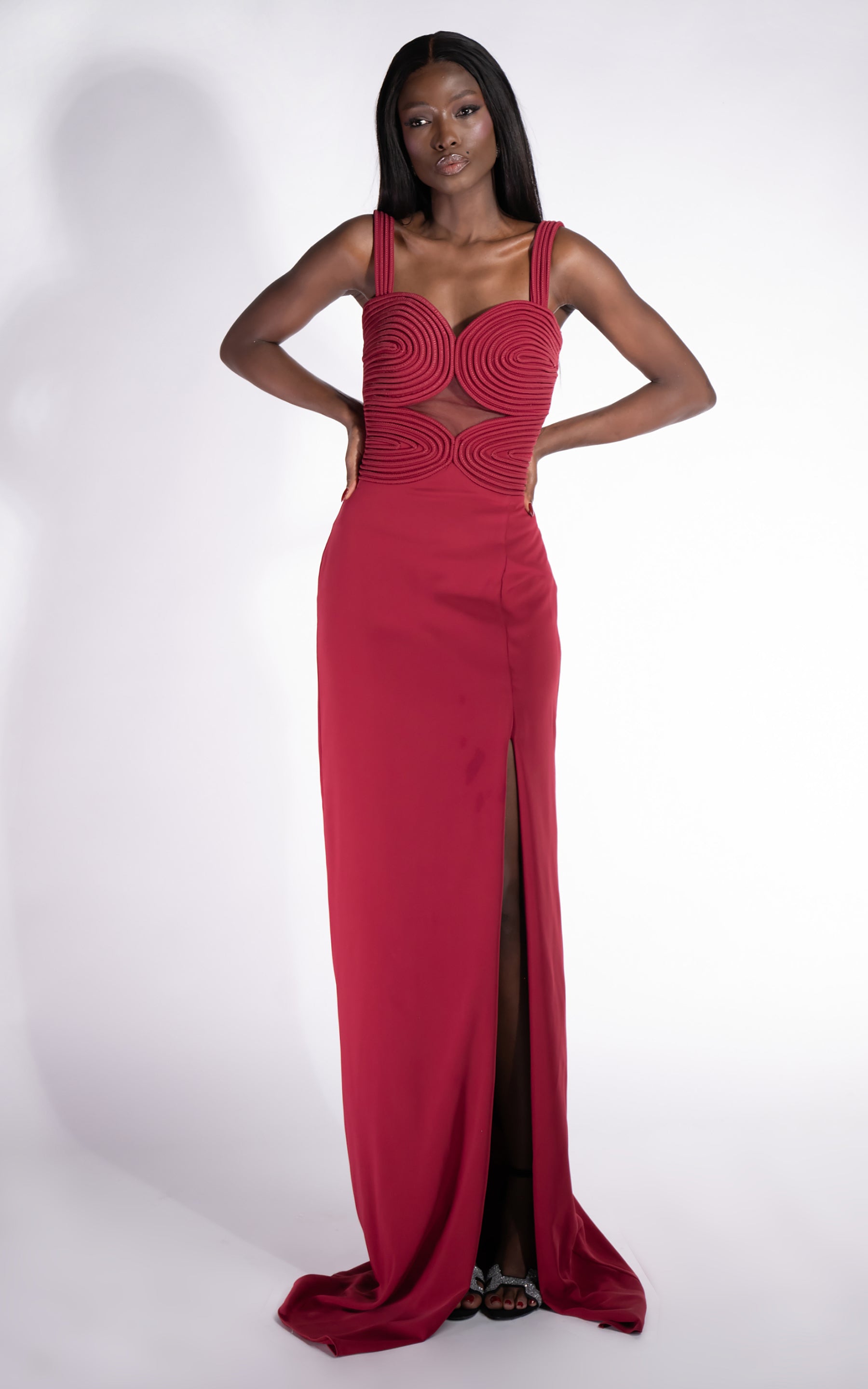 Ingryd Bogas Long Red Dress for Women